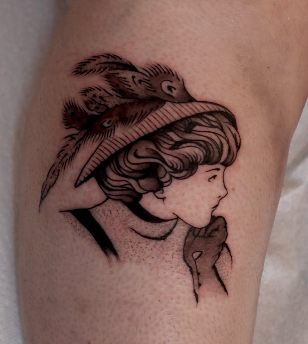 Tattoo by @nik.checots — dotwork, black_and_grey