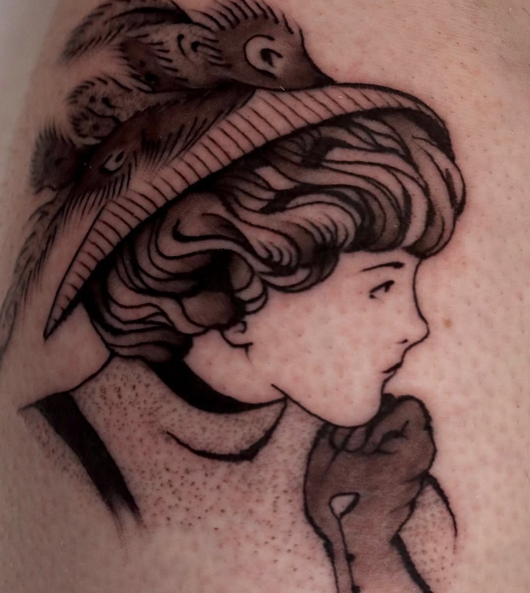 Tattoo by @nik.checots — black_and_grey