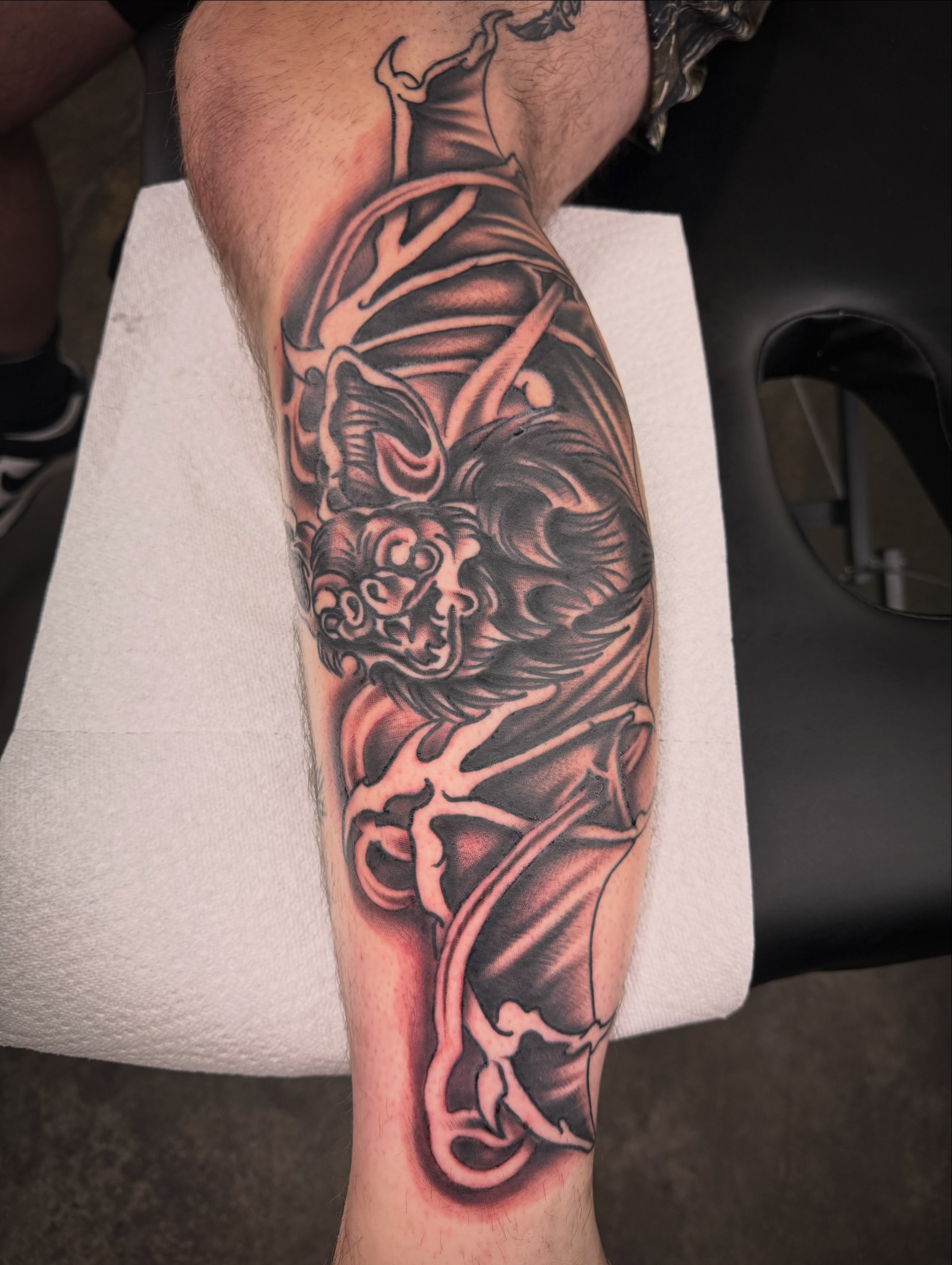 Lion realism tattoo on the forearm by Jake Horstman, Dayton, Ohio