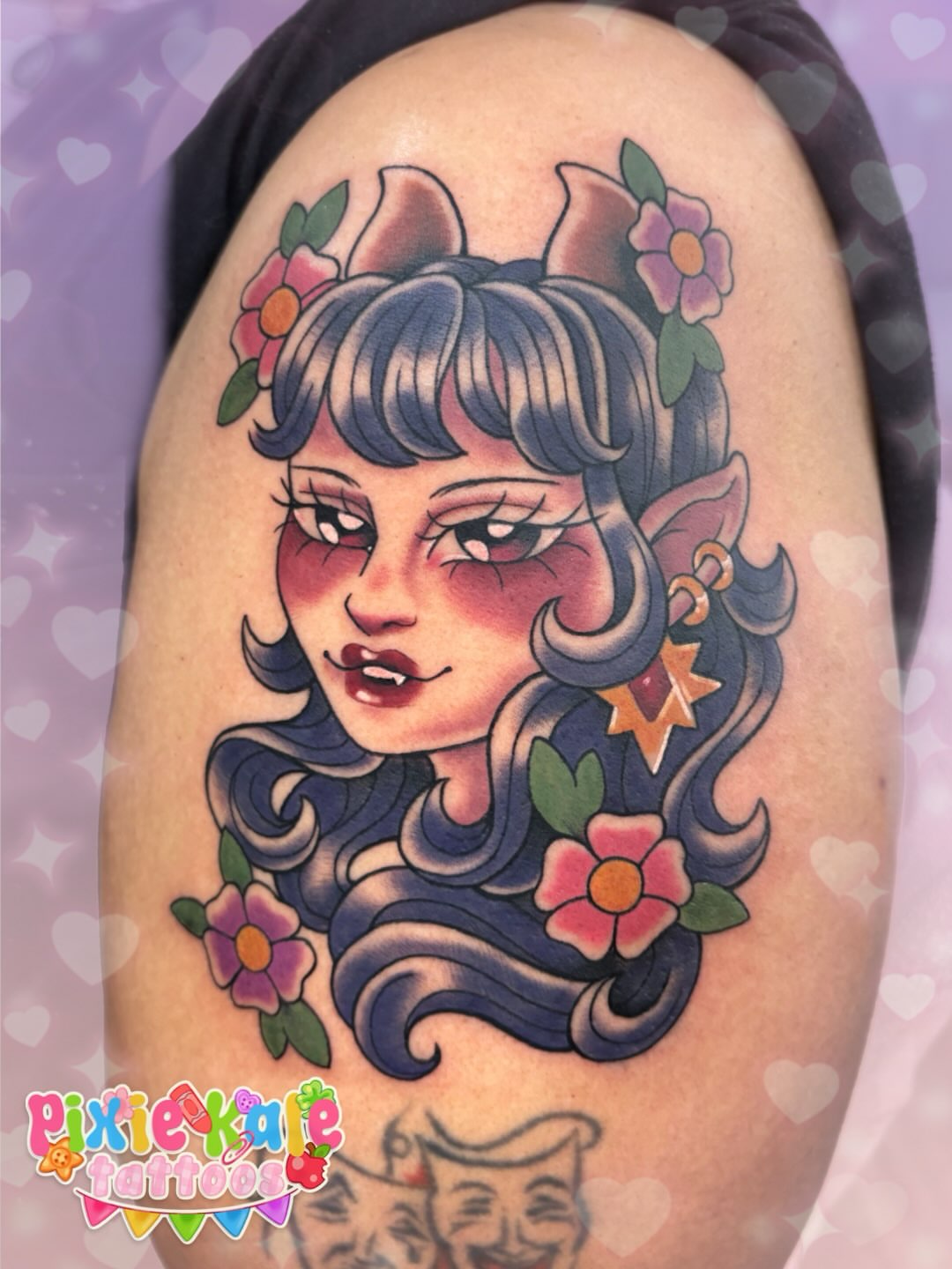 Tattoo by @pixiekaletattoos — american_traditional, new_school