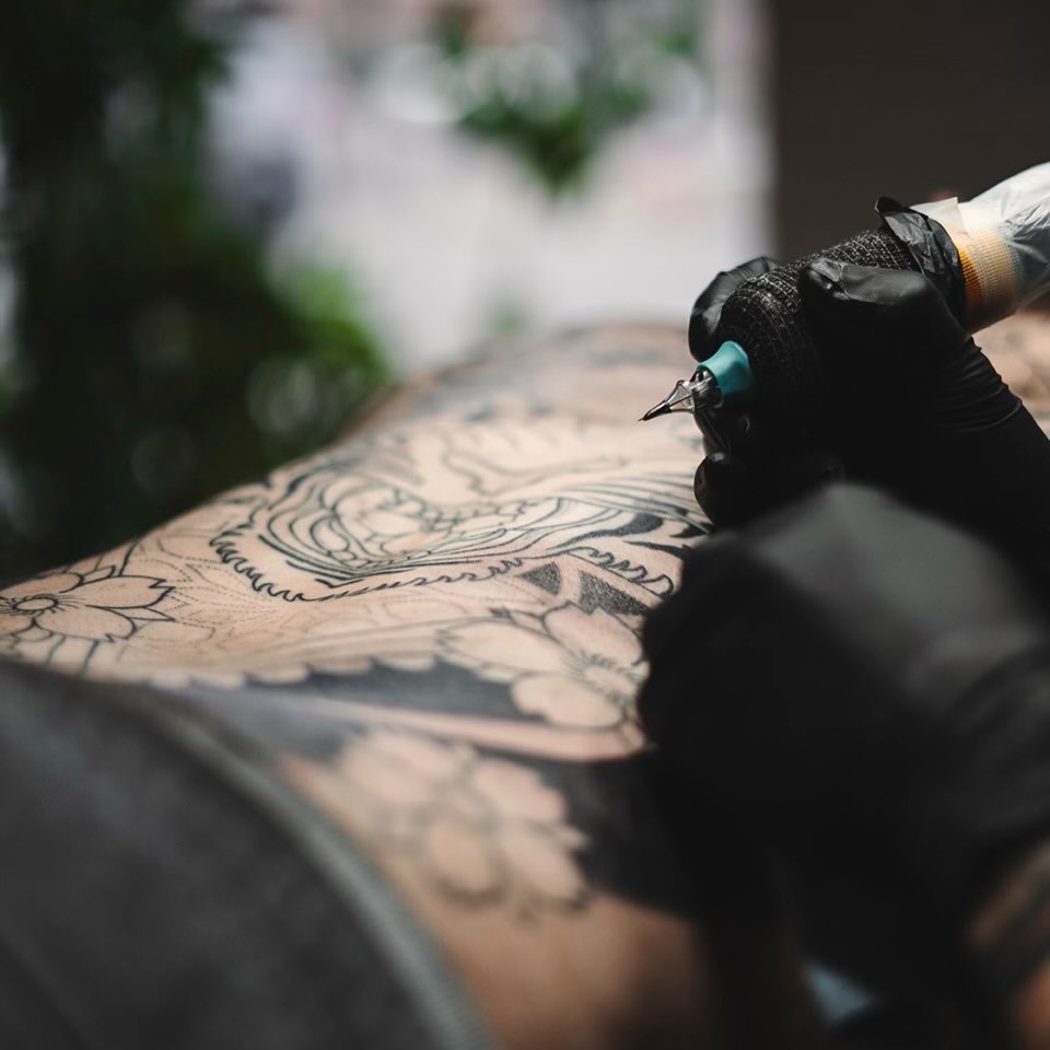 Tattoo by @ariesrhysing — black_and_grey