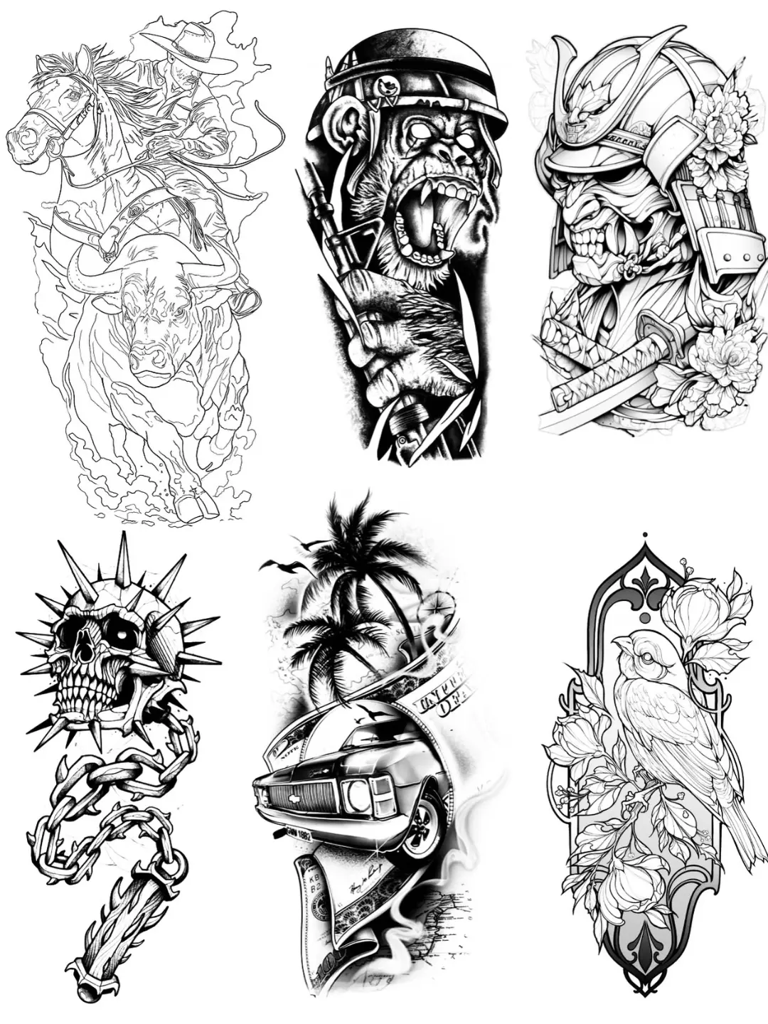 Horse and rider American traditional tattoo on the upper arm by DGzinn