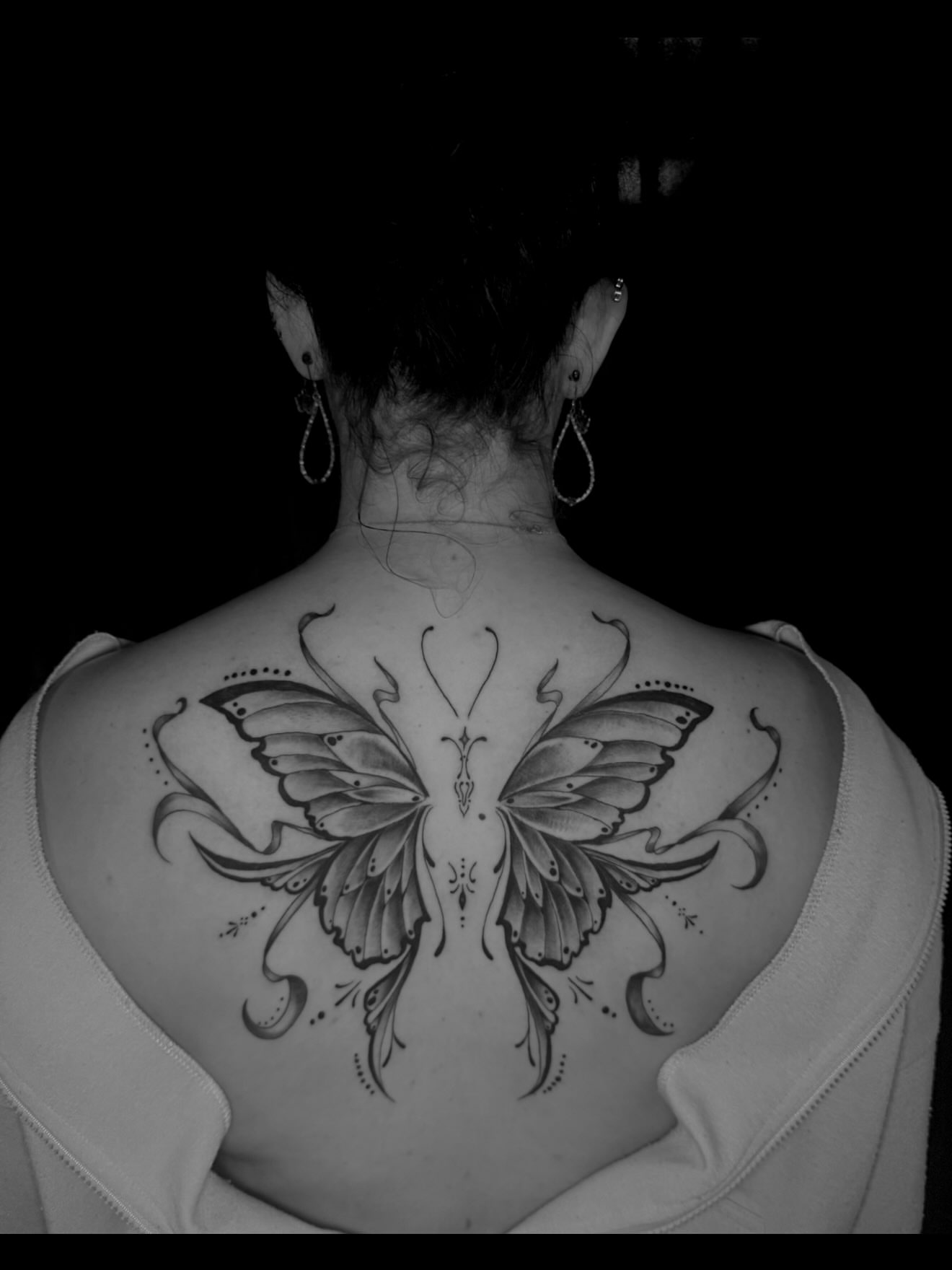 Tattoo by @rxbbbit โ black_and_grey, ornamental