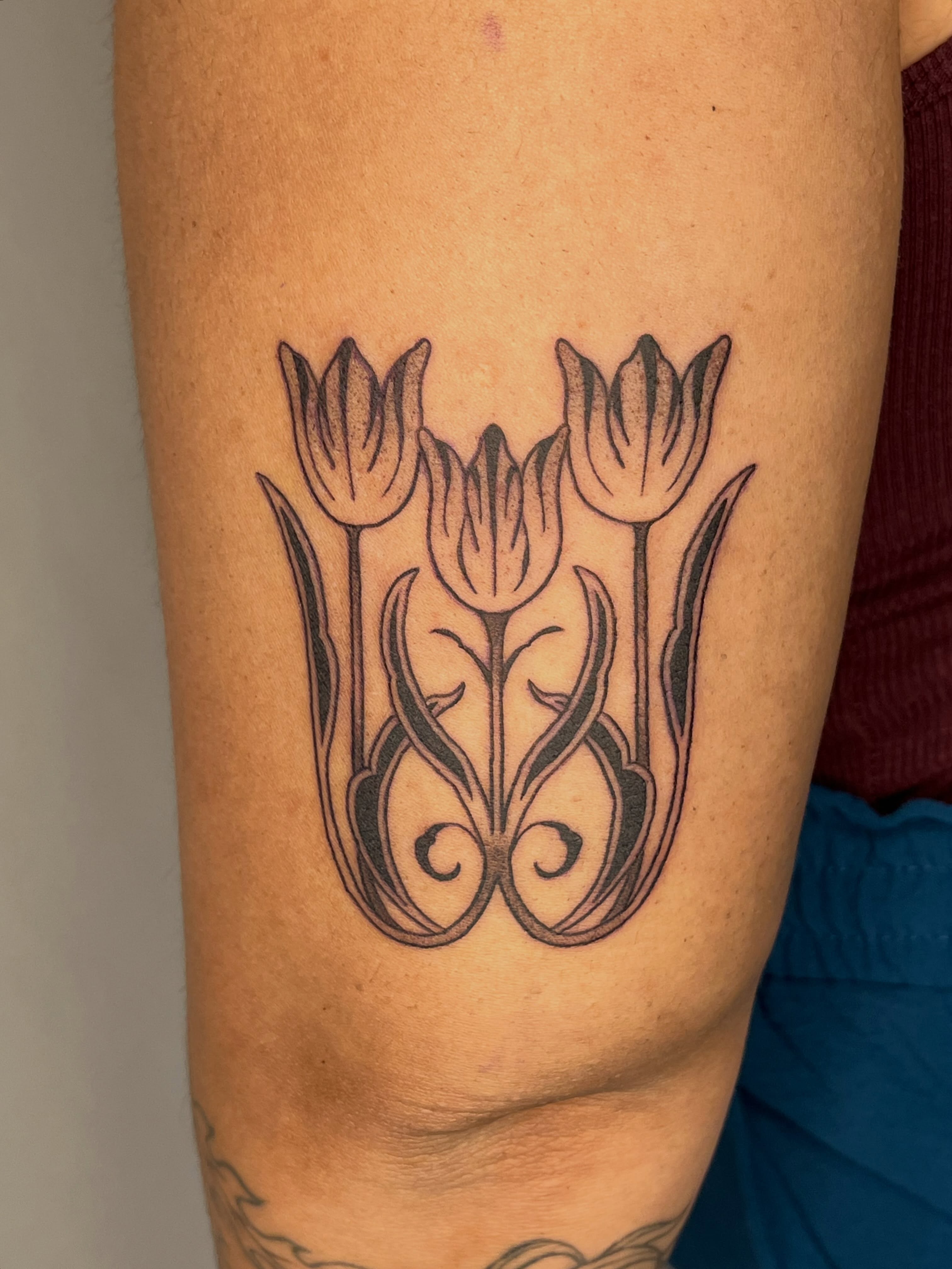 Tattoo by @soupbody — black_and_grey