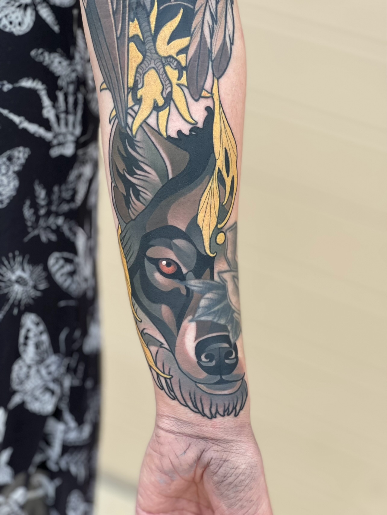 Tattoo by @tyler_wrong97 — american_traditional, realism