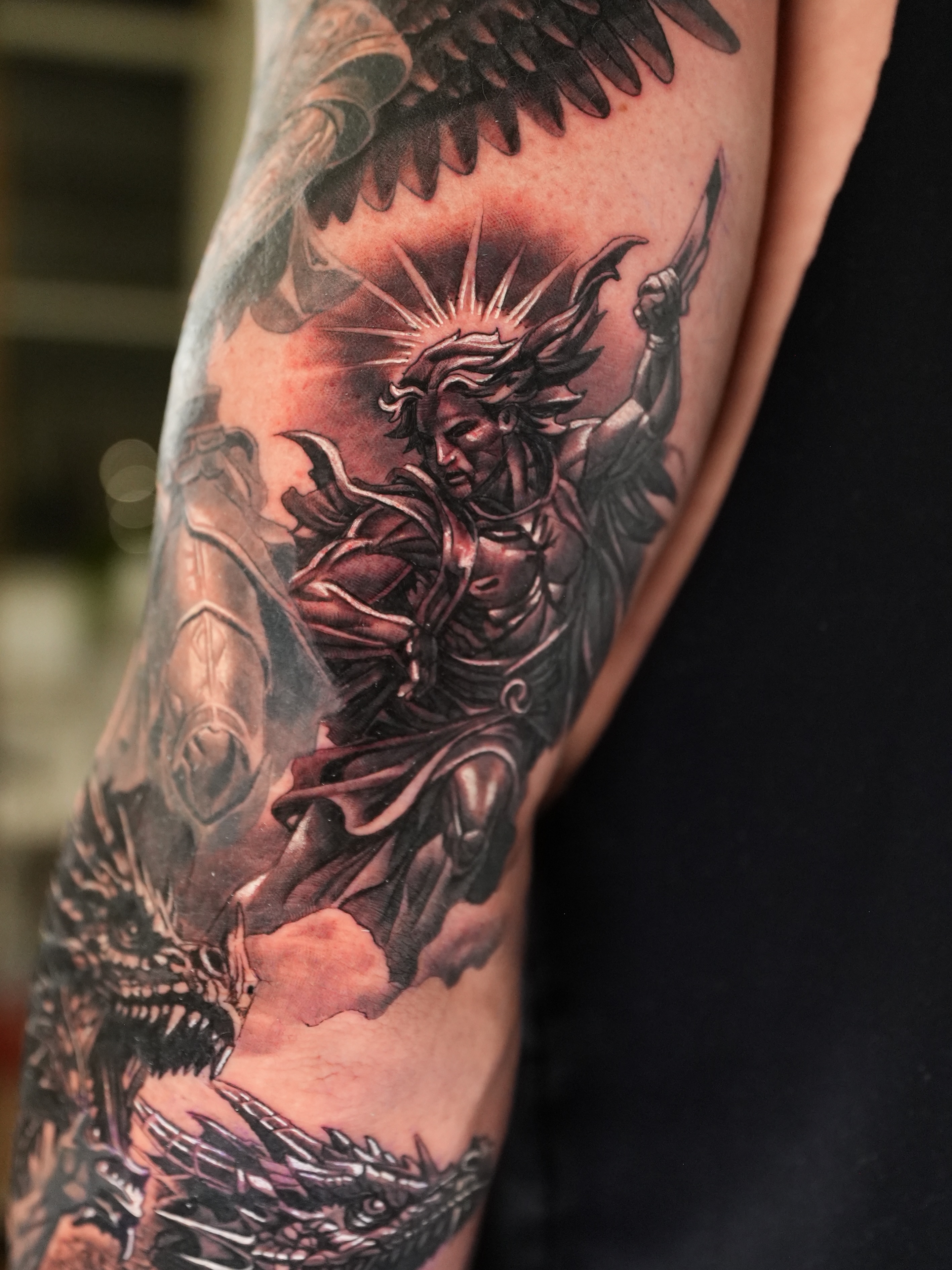 Tattoo by @jakeingersoll_sdt — black_and_grey, realism