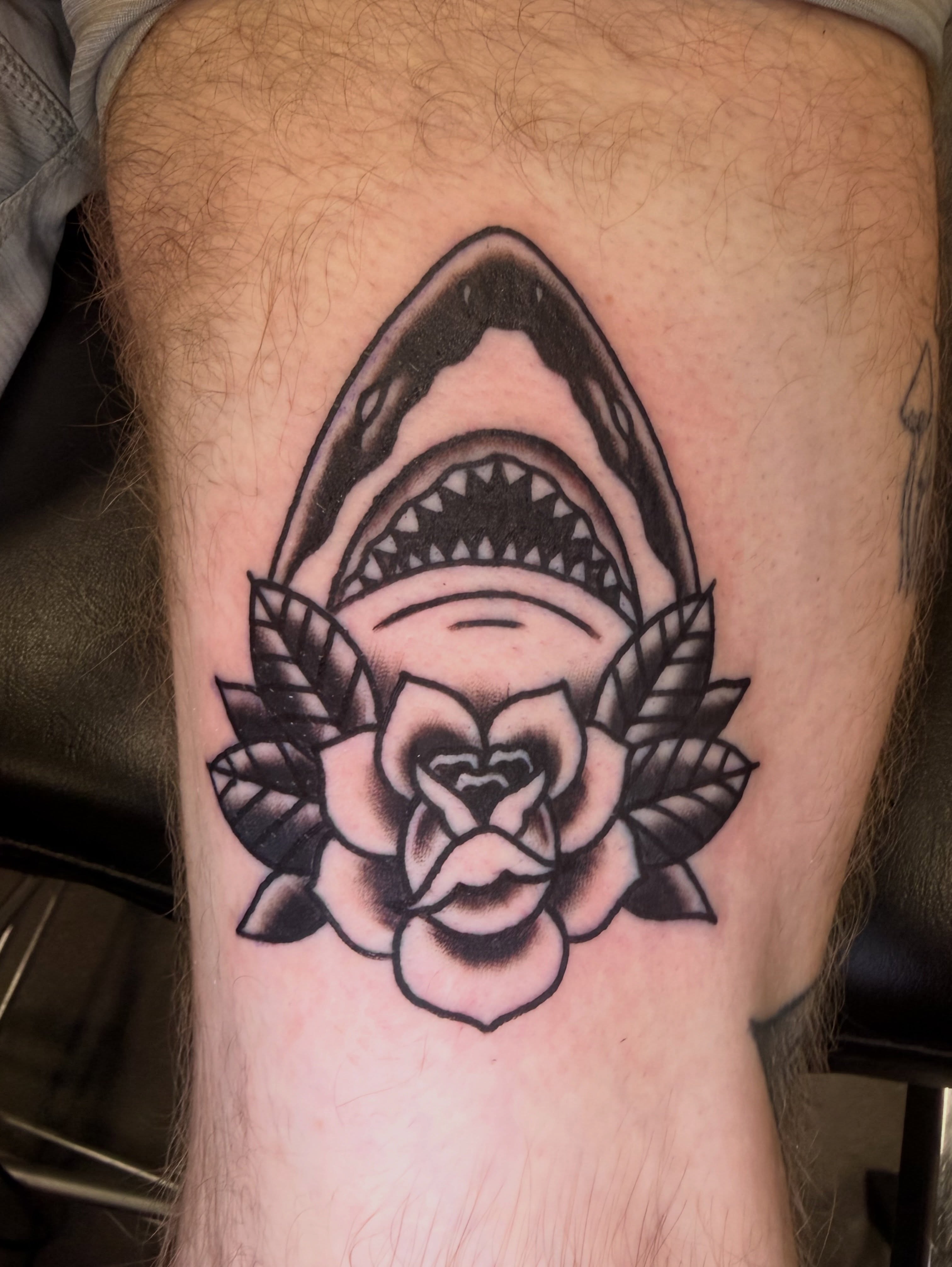 Tattoo by @robfehrman — american_traditional, black_and_grey