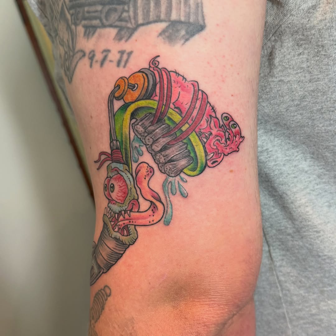 Tattoo by @tattoos_by_dustin — new_school, surrealism