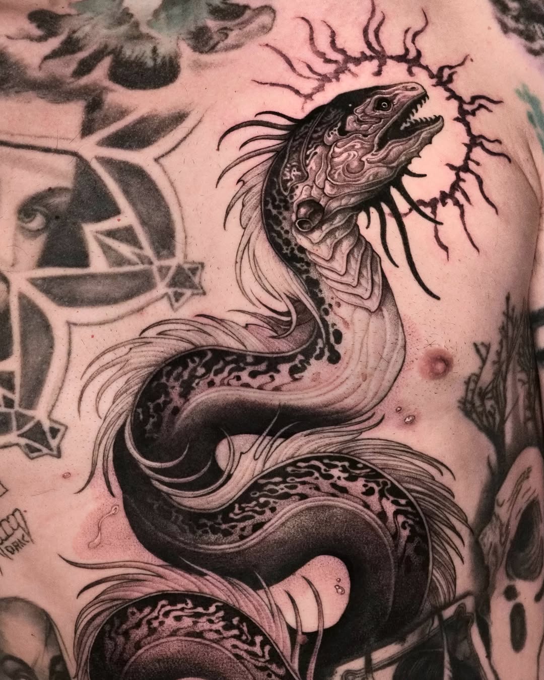 Tattoo by @47volt — black_and_grey, realism
