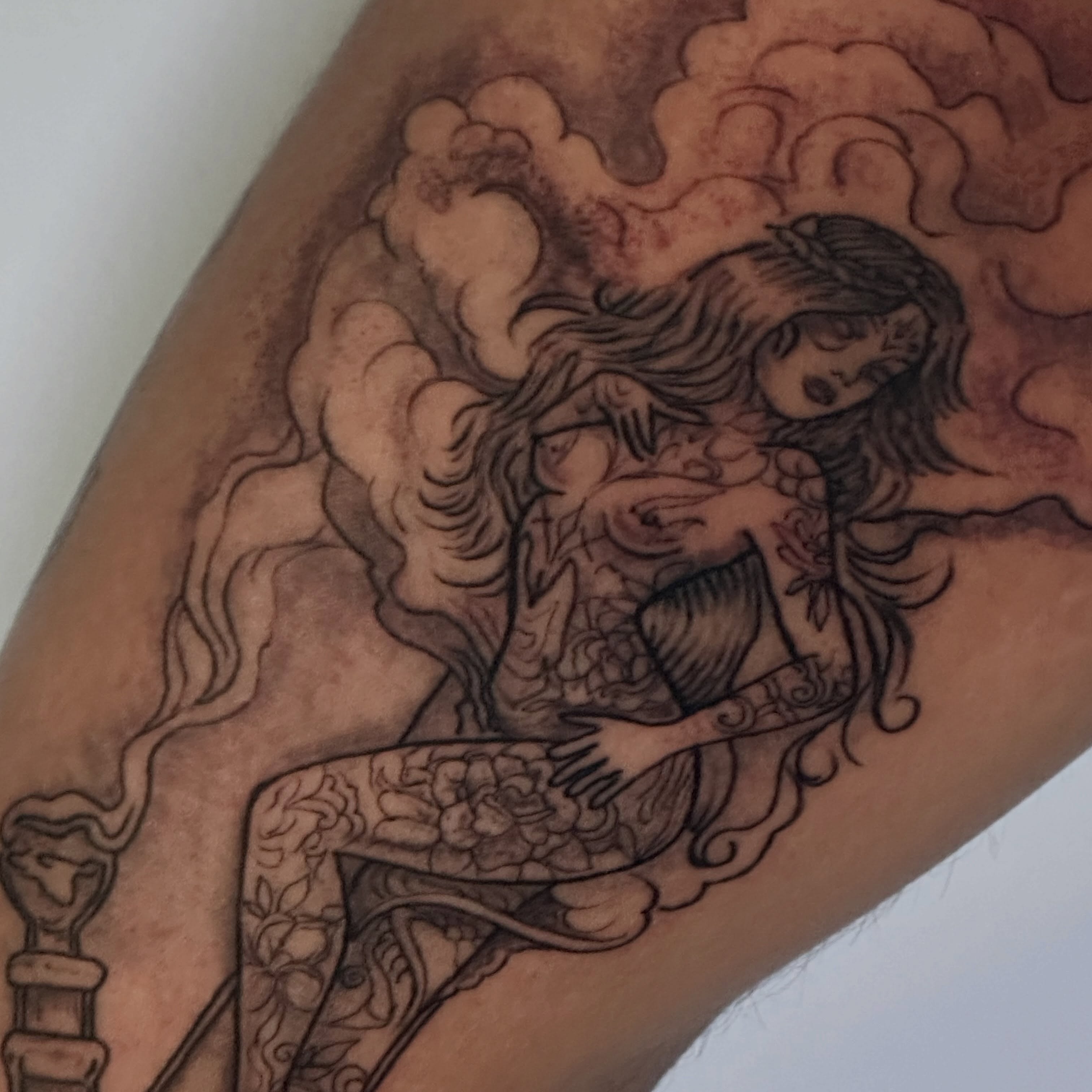 Tattoo by @javier_jimenez_tattoo_ — black_and_grey