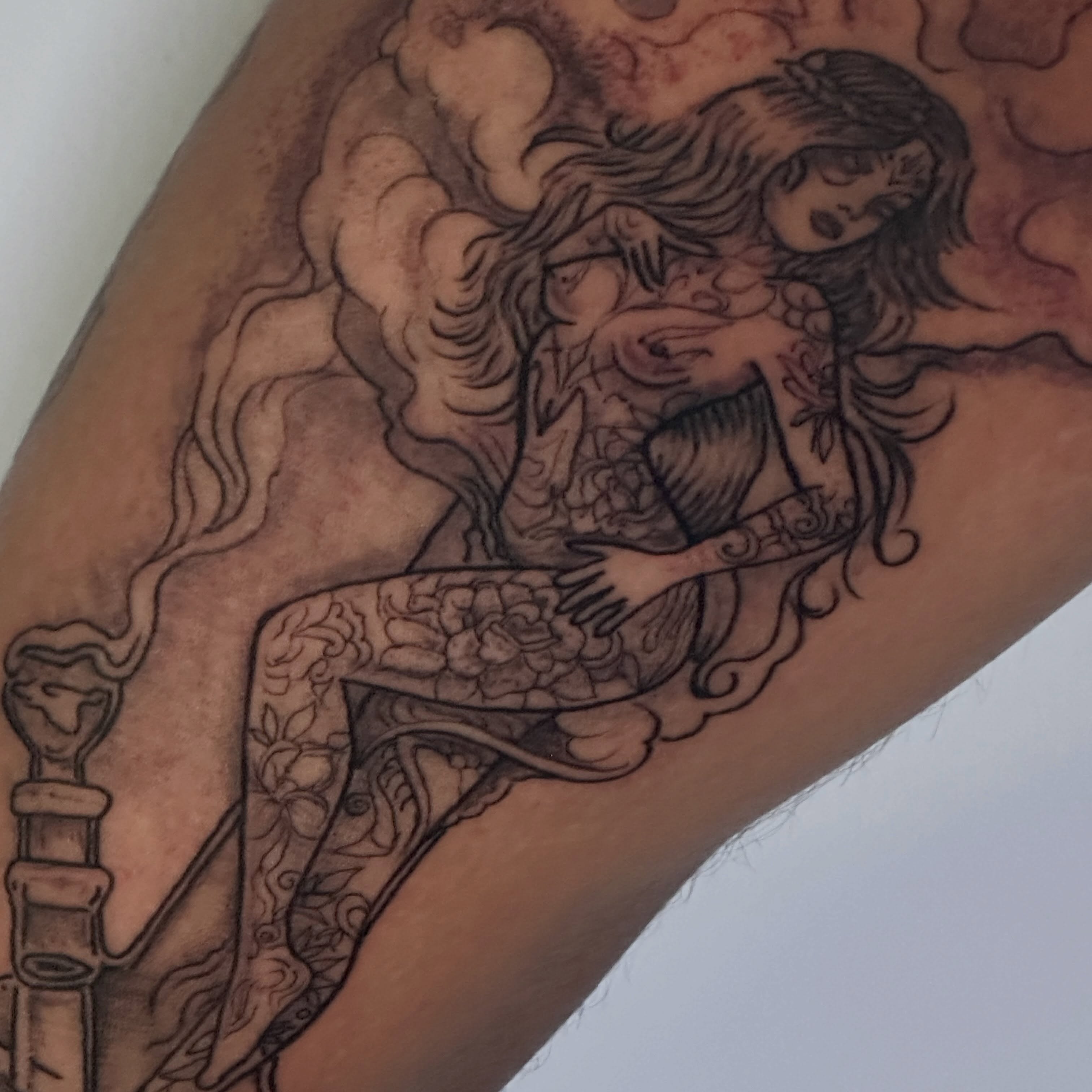 Tattoo by @javier_jimenez_tattoo_ — black_and_grey