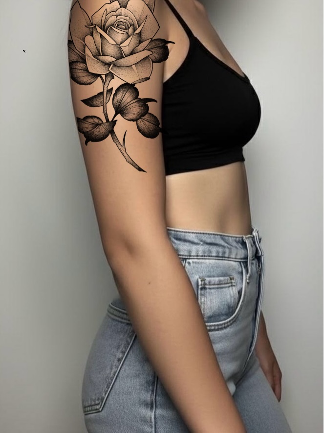 Tattoo by @thecraftinktoronto — dotwork, black_and_grey