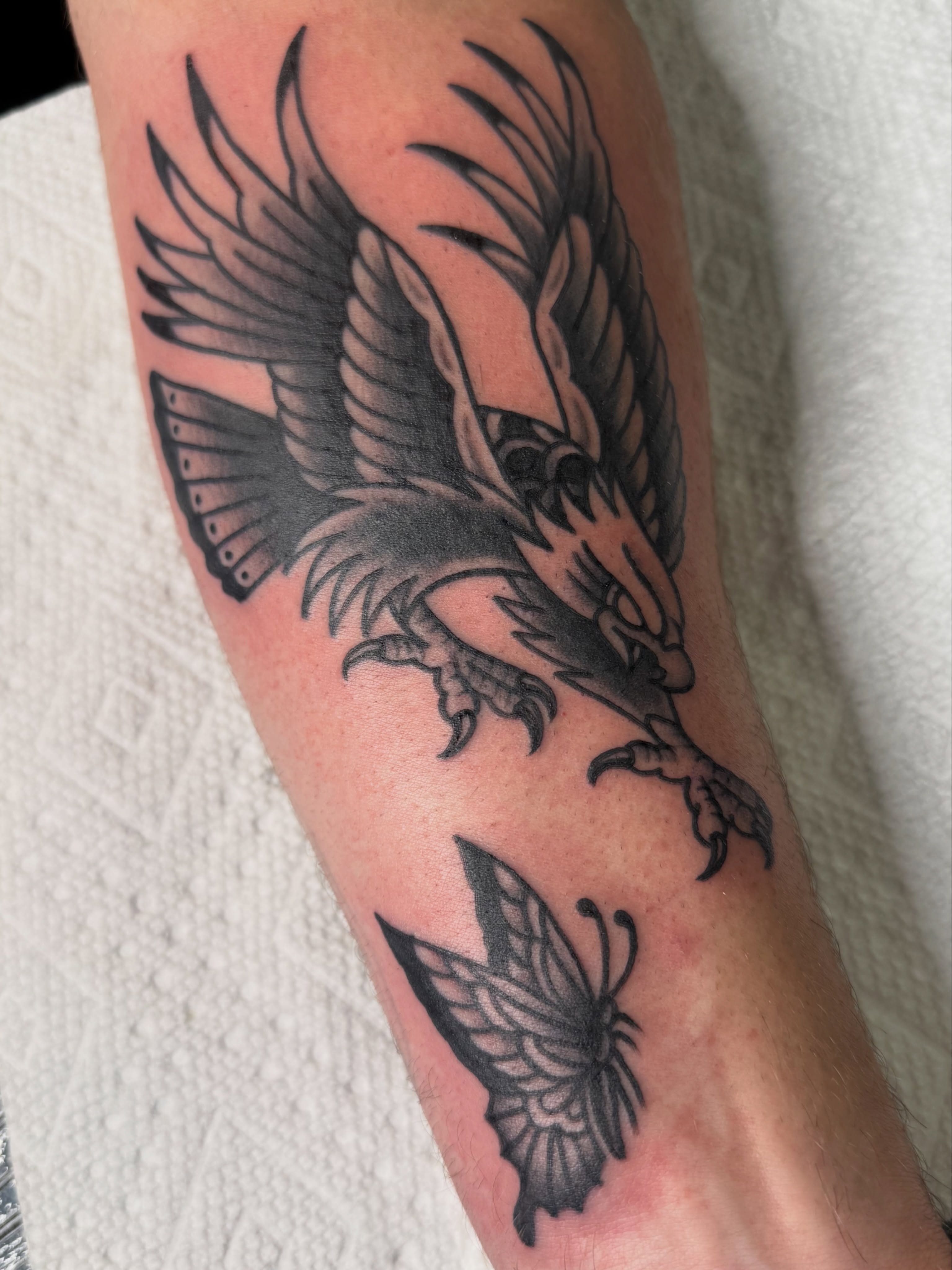 Tattoo by @aintnothinbutagthang817 — black_and_grey