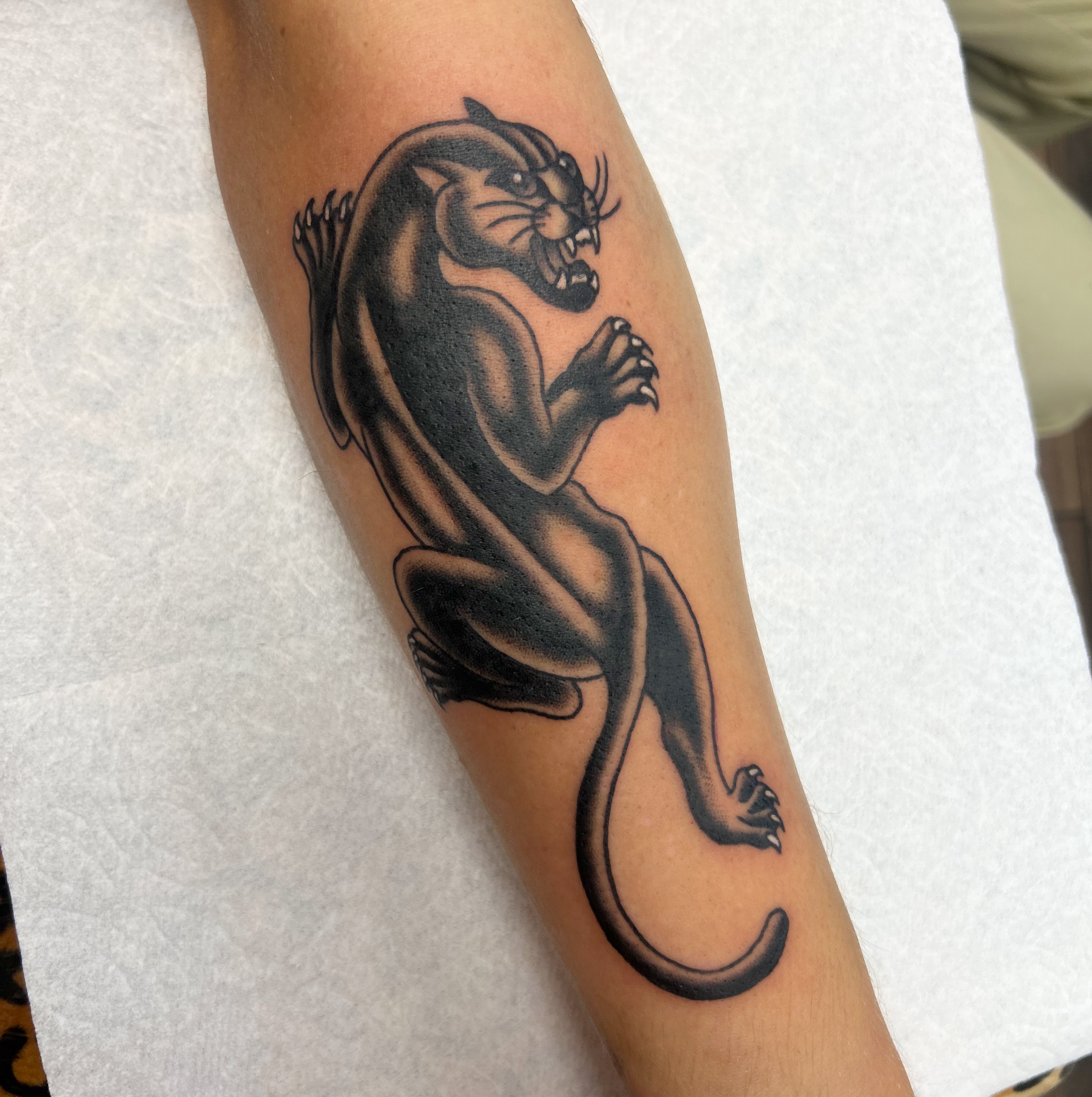 Tattoo by @viviantattoos — black_and_grey
