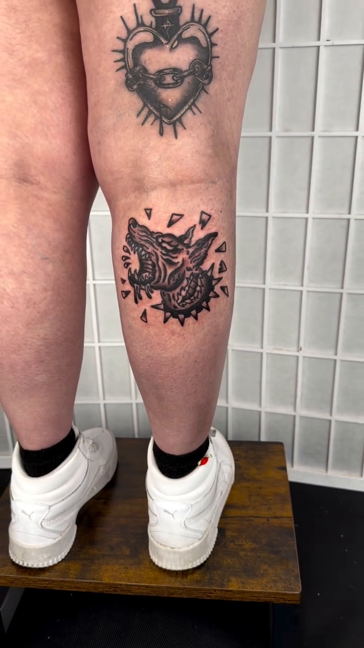 Tattoo by @sadvladink — blackwork, geometric