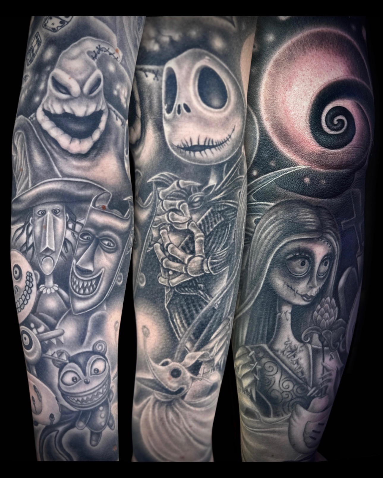 Tattoo by @michellehaleyart — black_and_grey, dark_realism