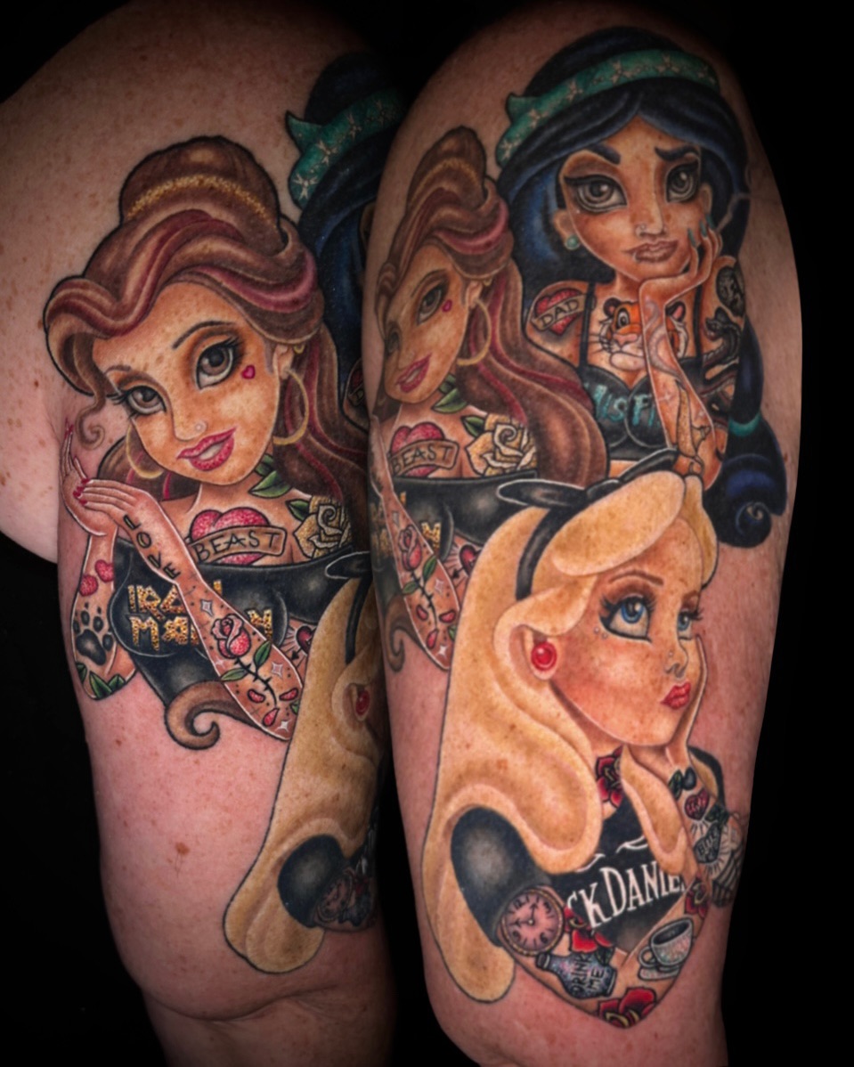 Tattoo by @michellehaleyart — american_traditional, realism