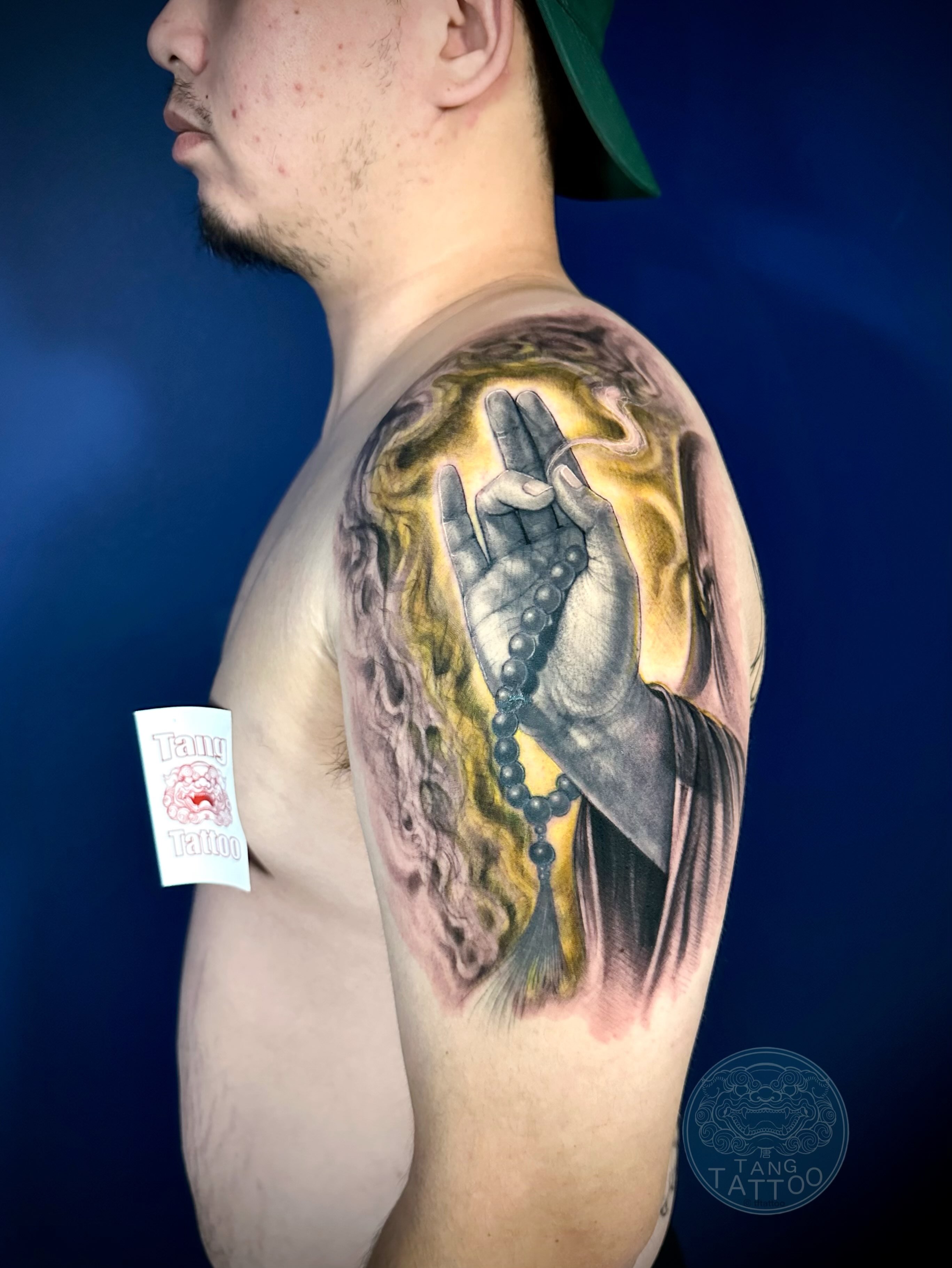 Tattoo by @tftattoo โ realism, black_and_grey
