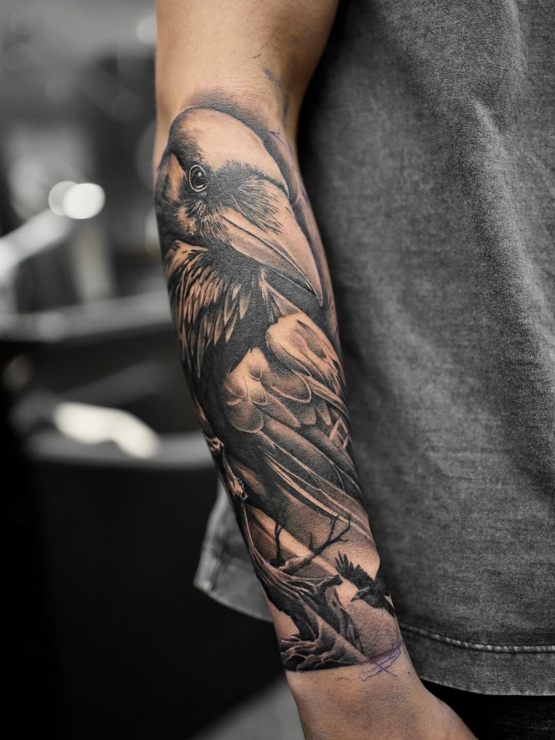 Tattoo by @dcvern_ink — realism, black_and_grey