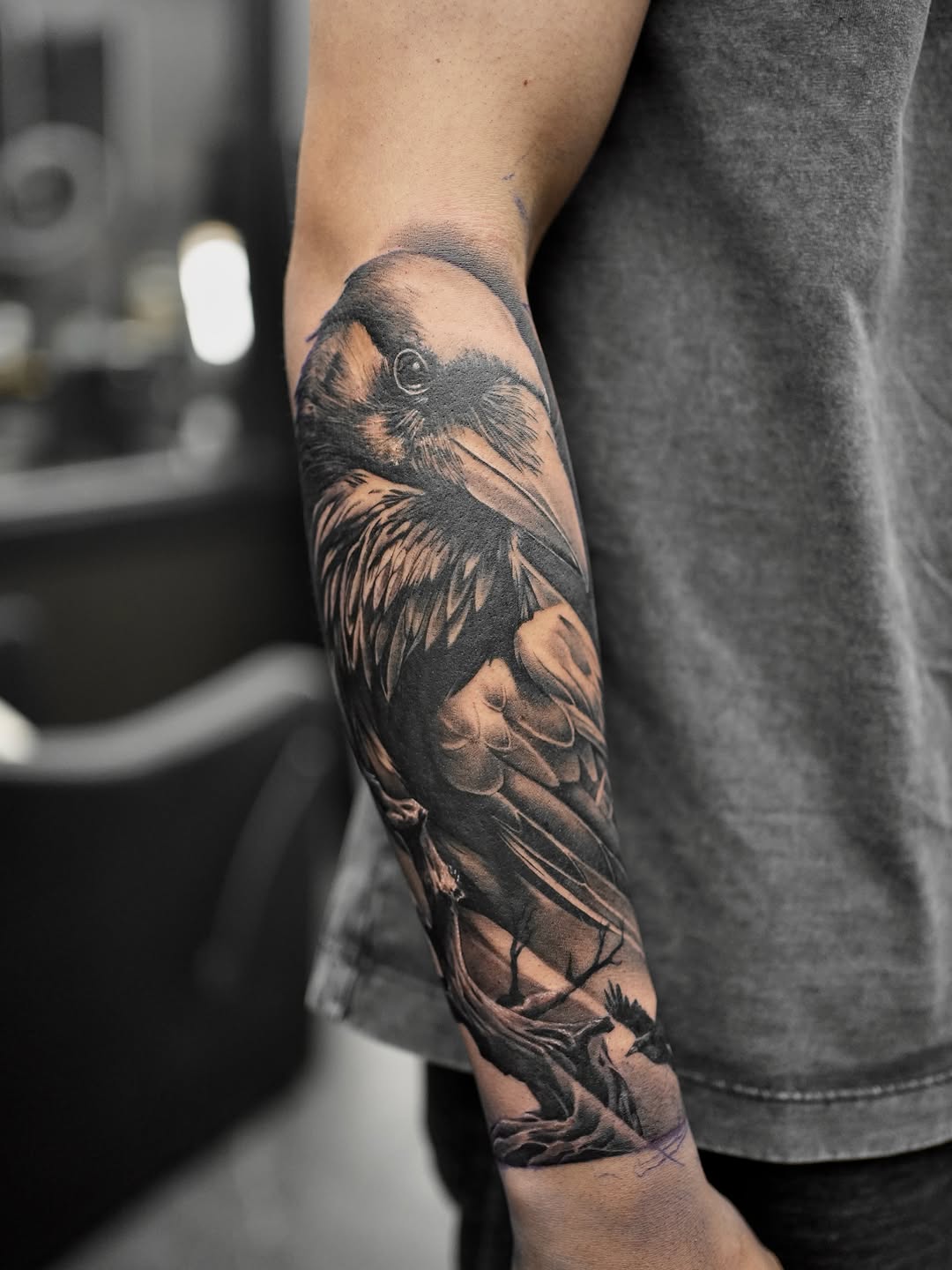 Tattoo by @dcvern_ink — realism, black_and_grey