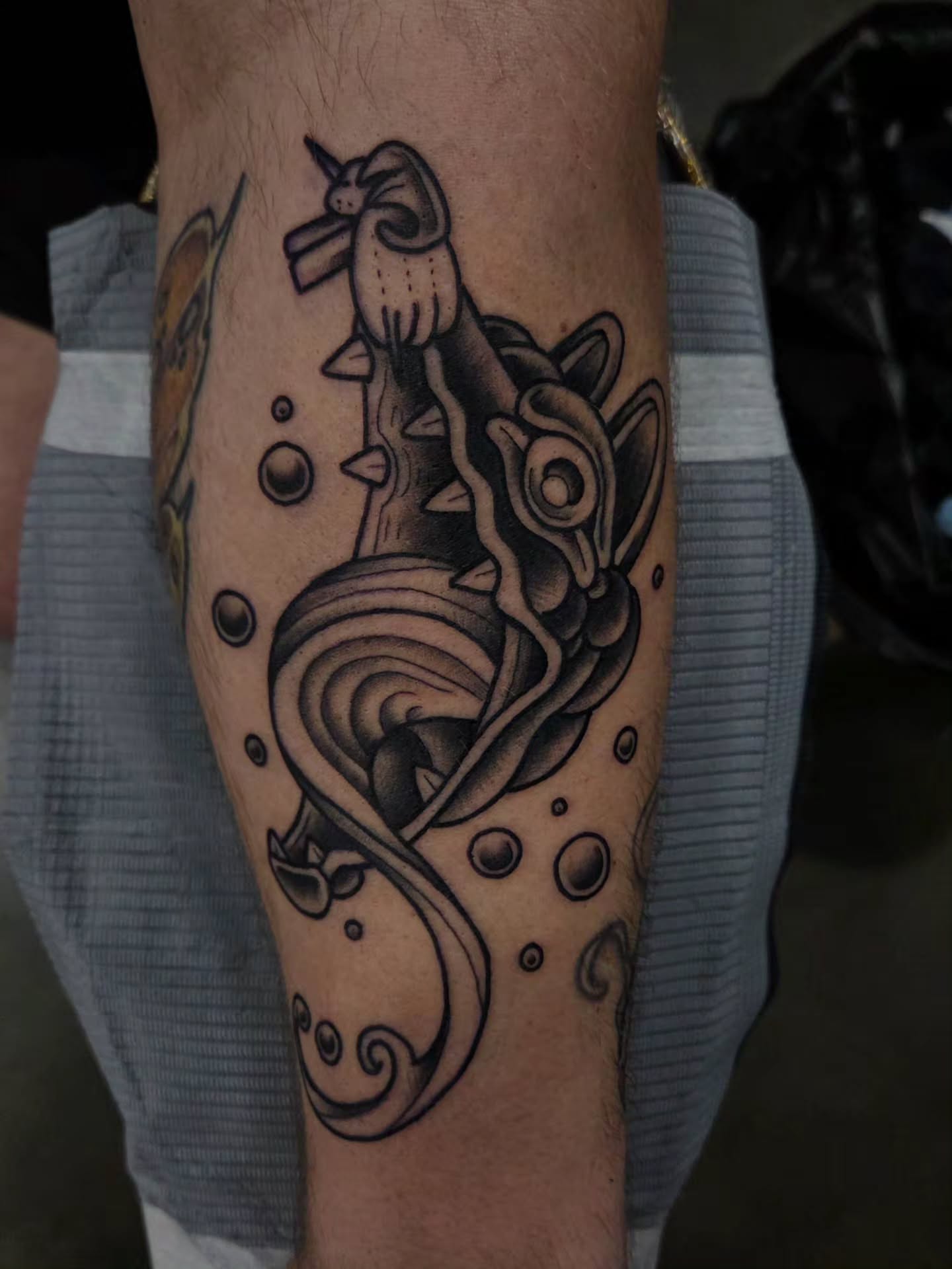 Tattoo by @iankisertattoo — black_and_grey