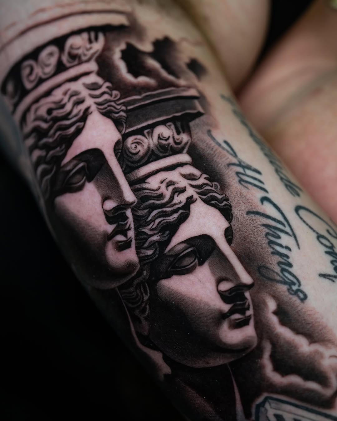 Tattoo by @inkbyjavi — black_and_grey, realism