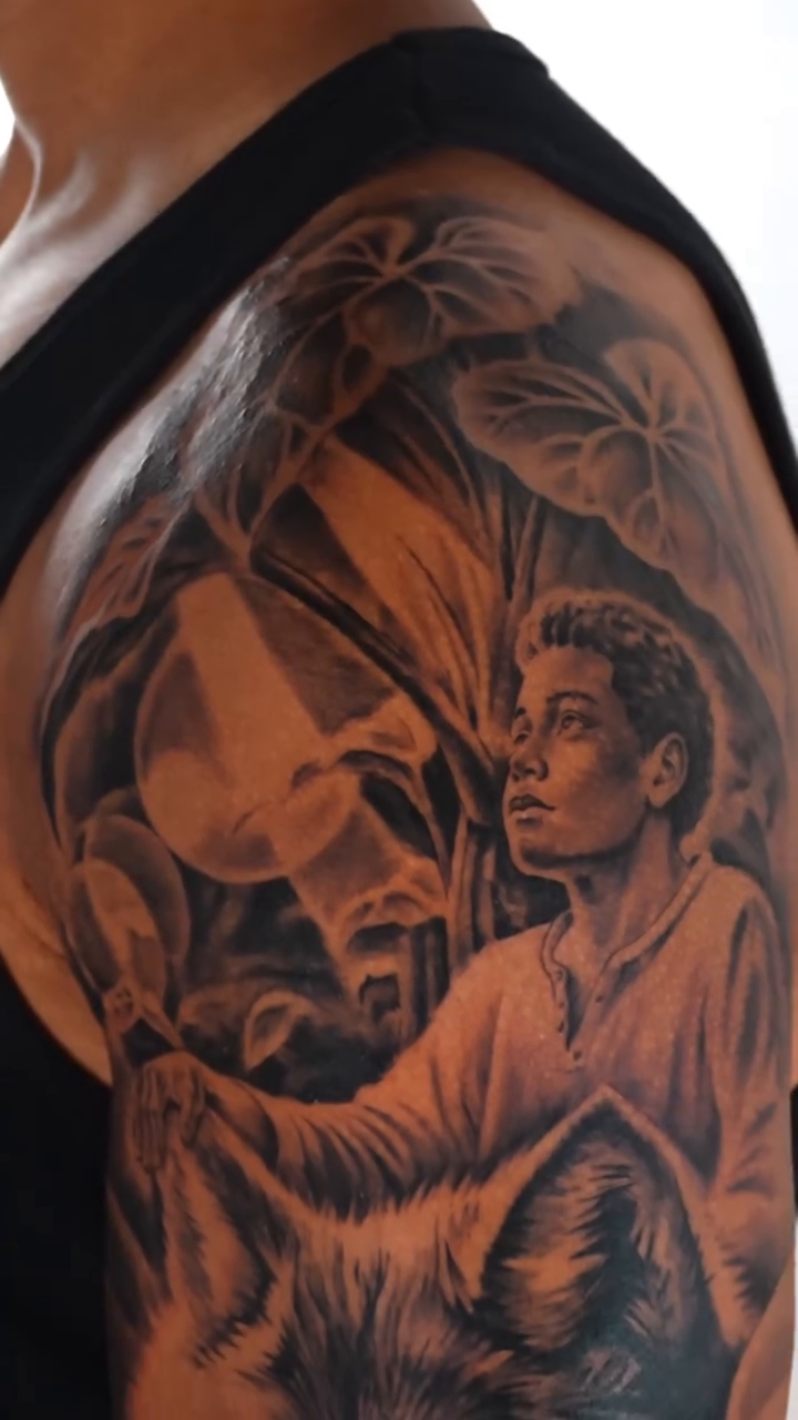 Tattoo by @dontaviousdavis_ — realism, black_and_grey