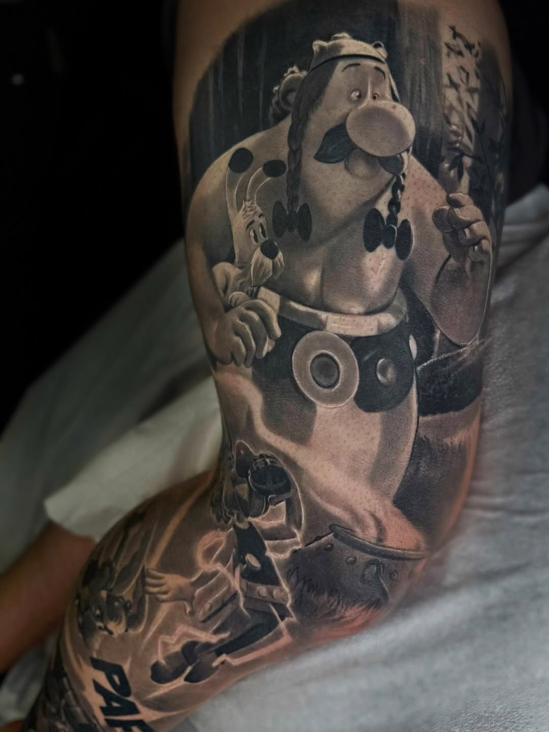 Tattoo by @gabpolflit_tattooartist — realism, black_and_grey