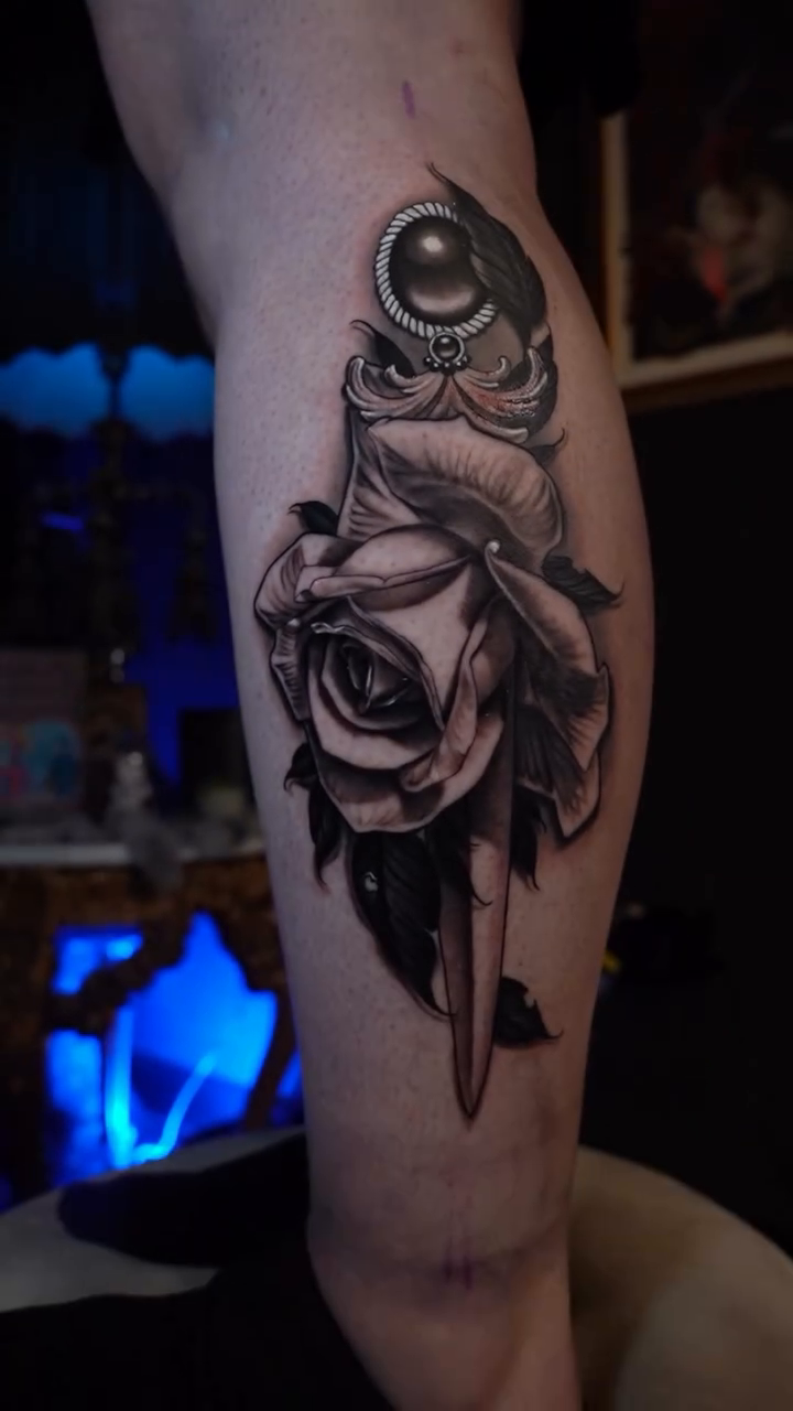 Tattoo by @creast4422 — dark_realism, black_and_grey