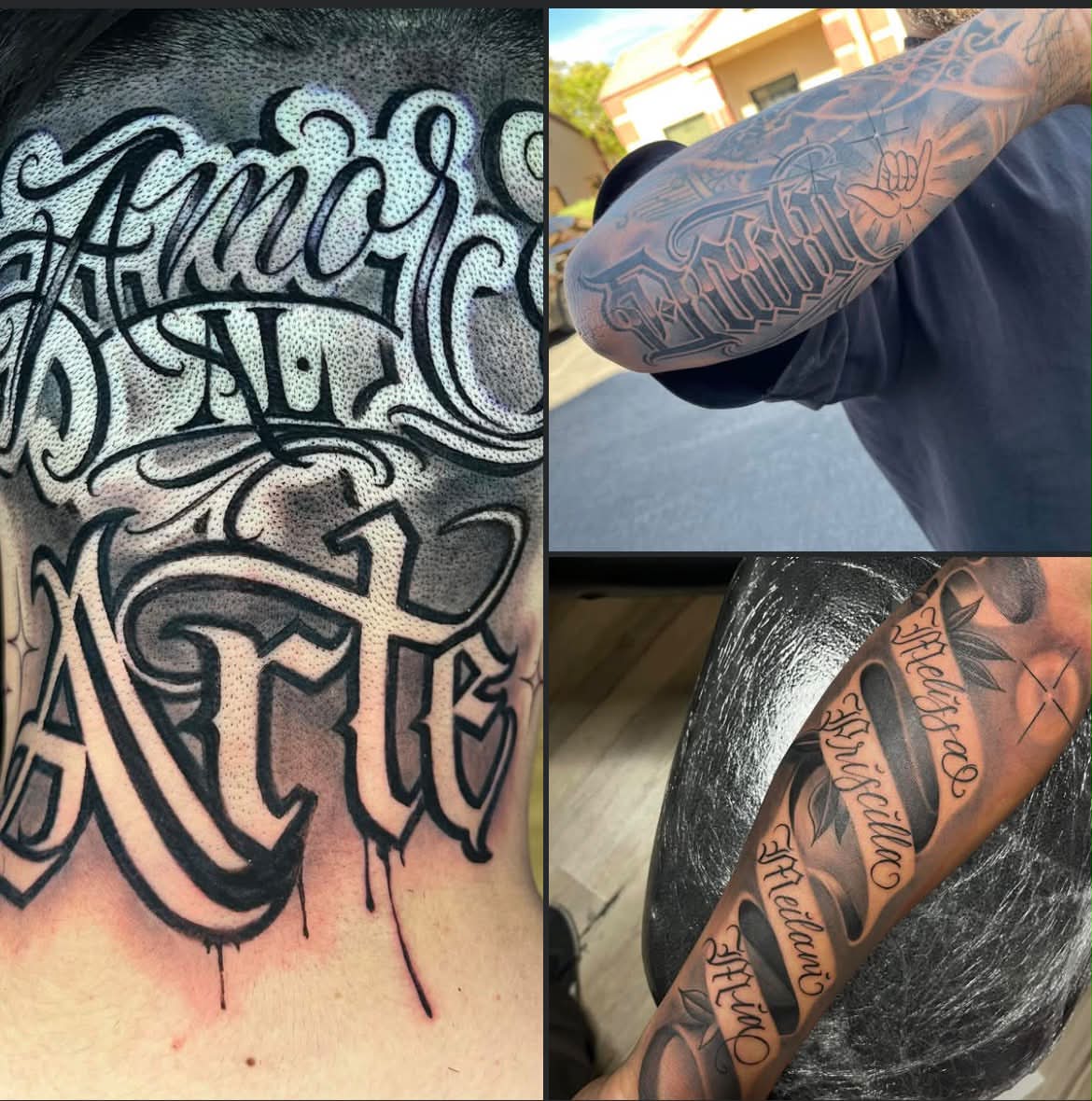 Tattoo by @kwetextatuajes — lettering_script