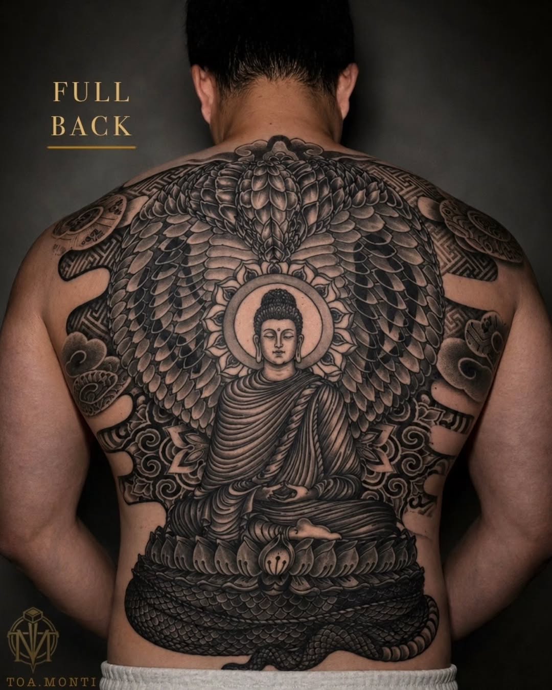 Tattoo by @toa_monti — japanese_irezumi, black_and_grey