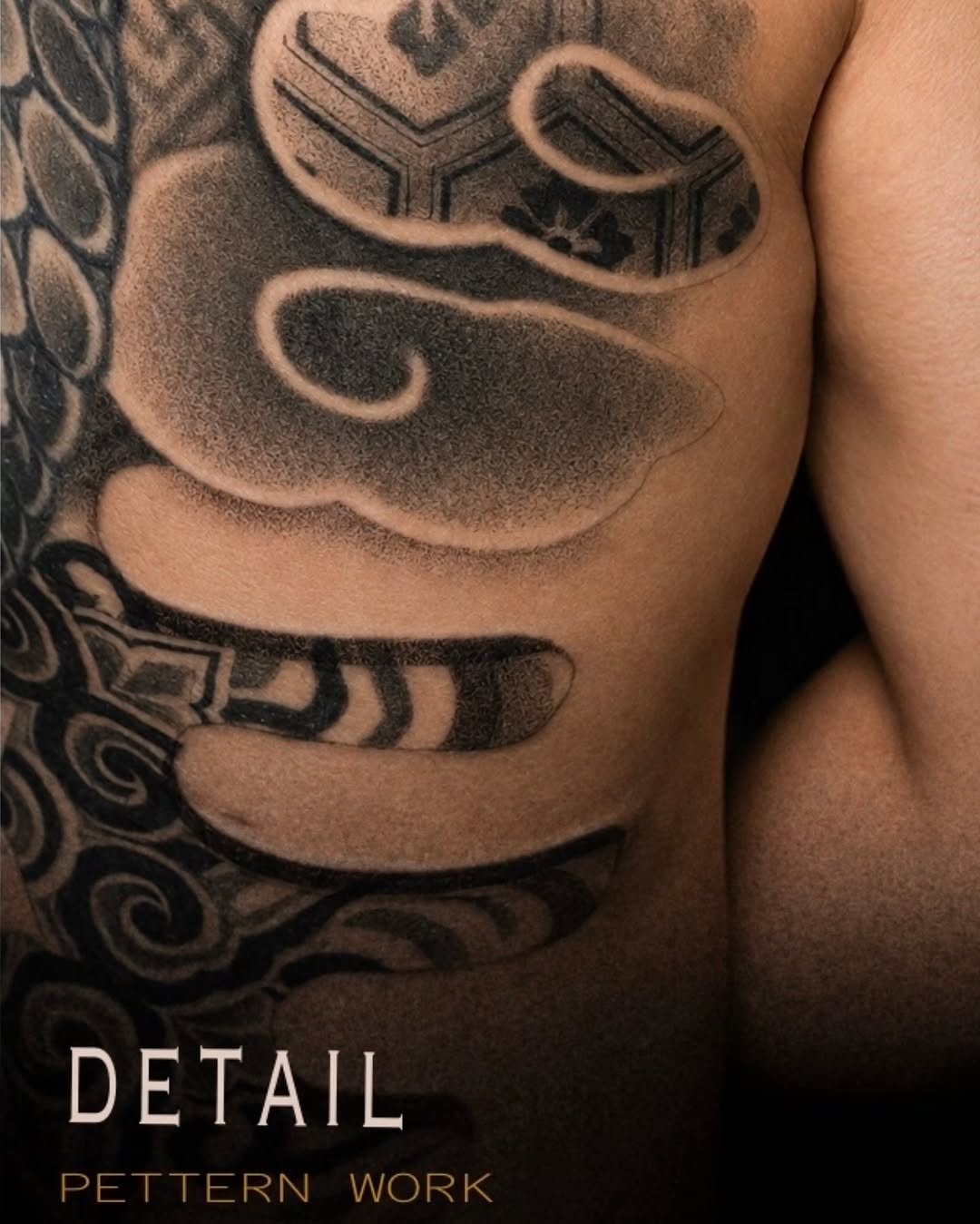 Tattoo by @toa_monti — japanese_irezumi, dotwork