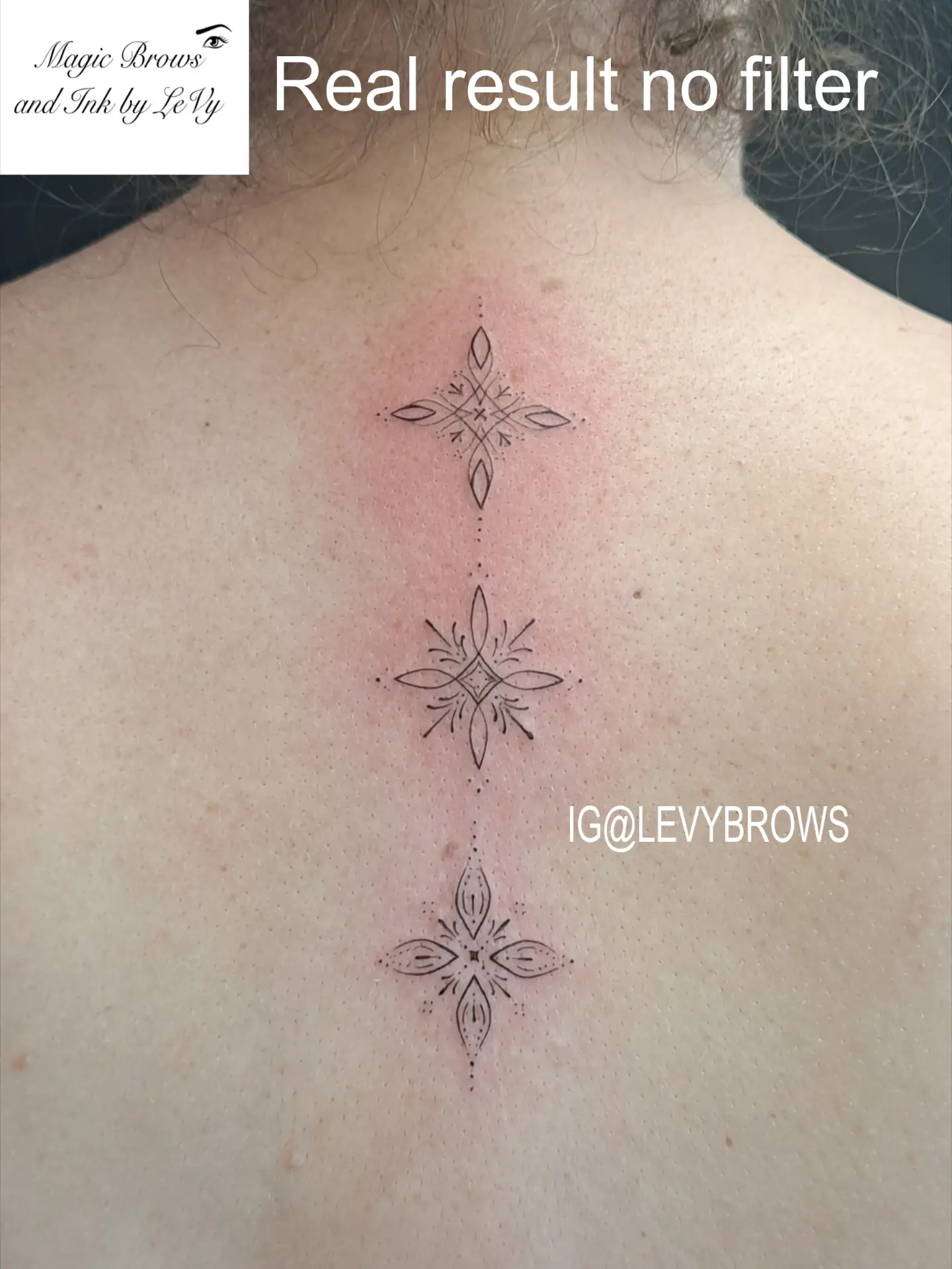 Tattoo by @levybrows — dotwork
