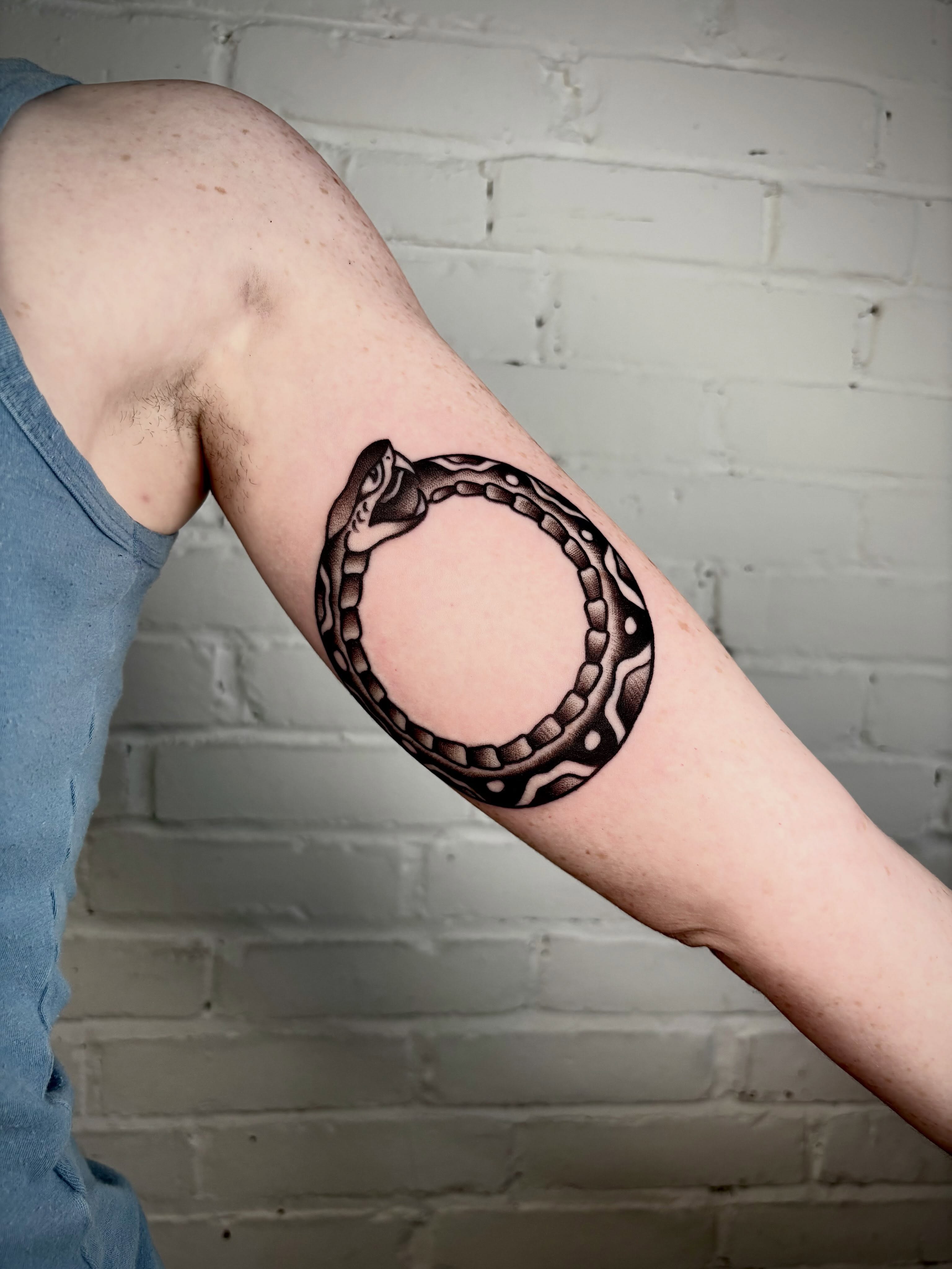 Tattoo by @dougvon_tattoos — black_and_grey