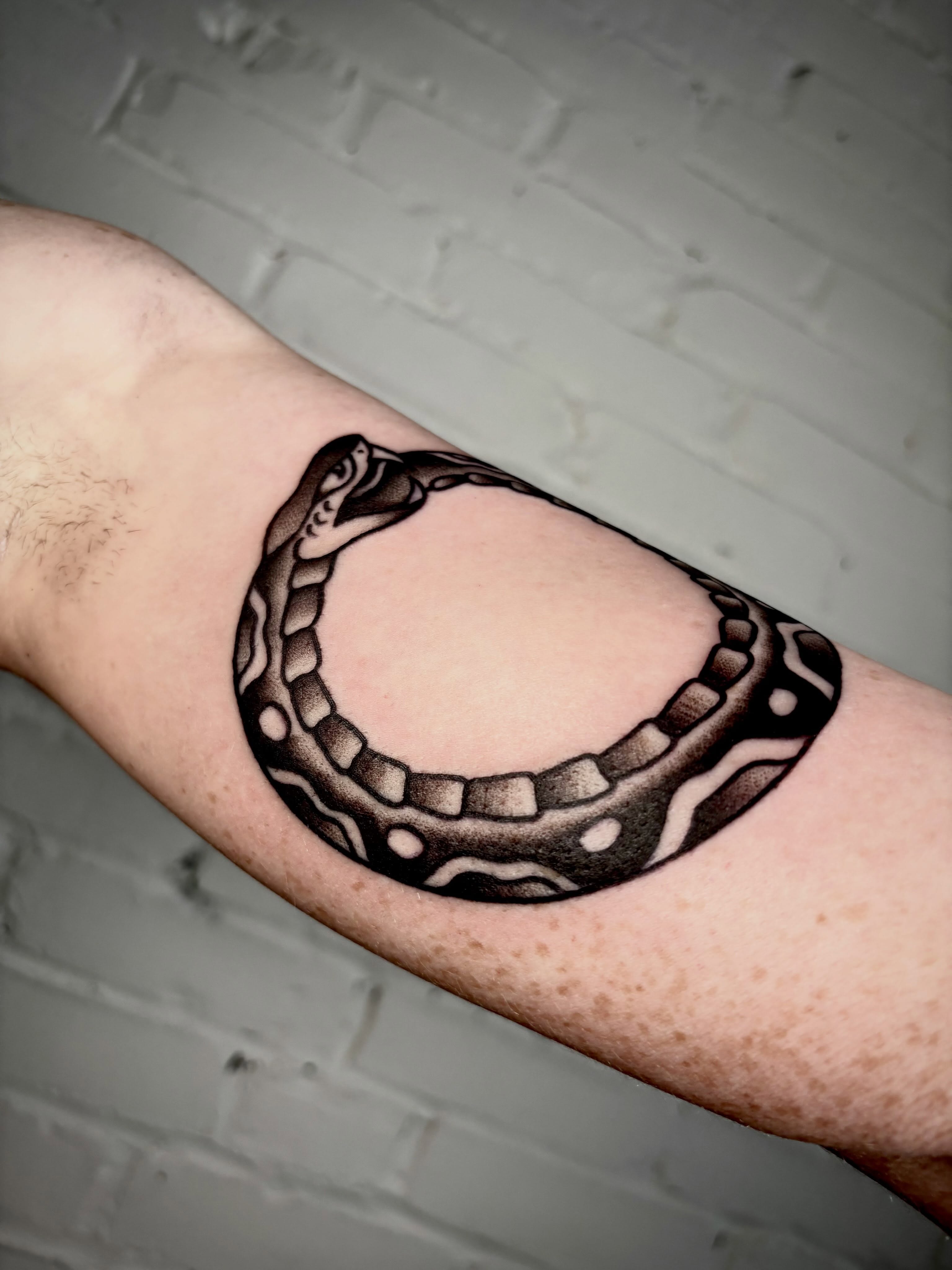 Tattoo by @dougvon_tattoos — black_and_grey