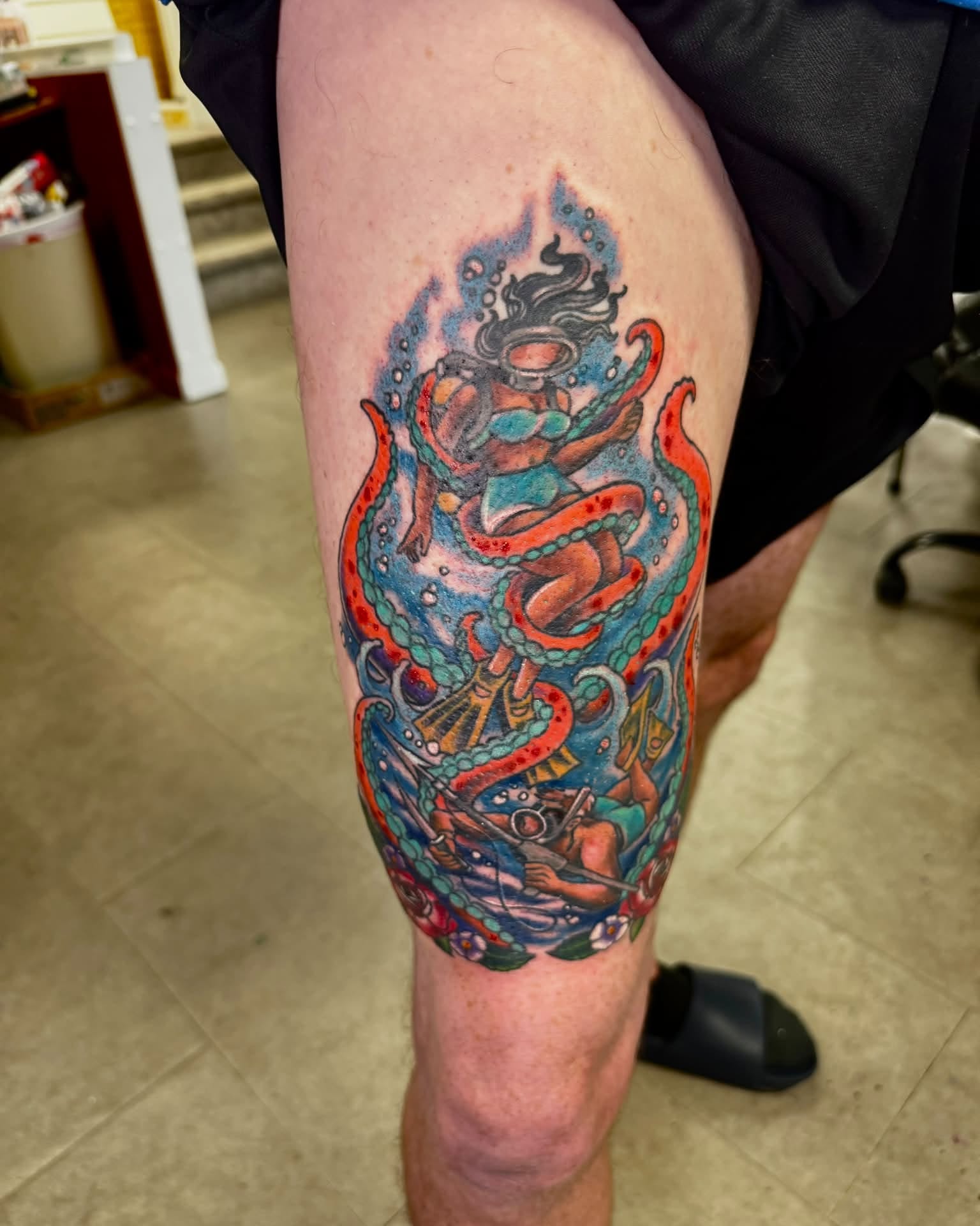 Tattoo by @justin_hofmeister_ — new_school, illustrative