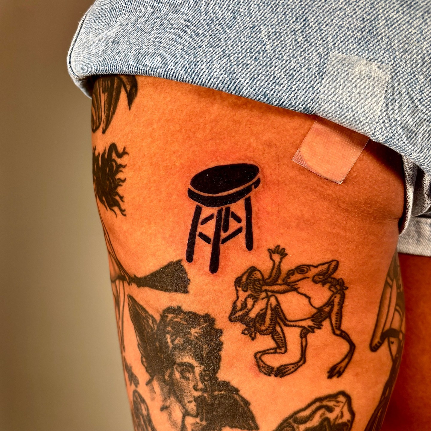 Tattoo by @highsettler โ black_and_grey