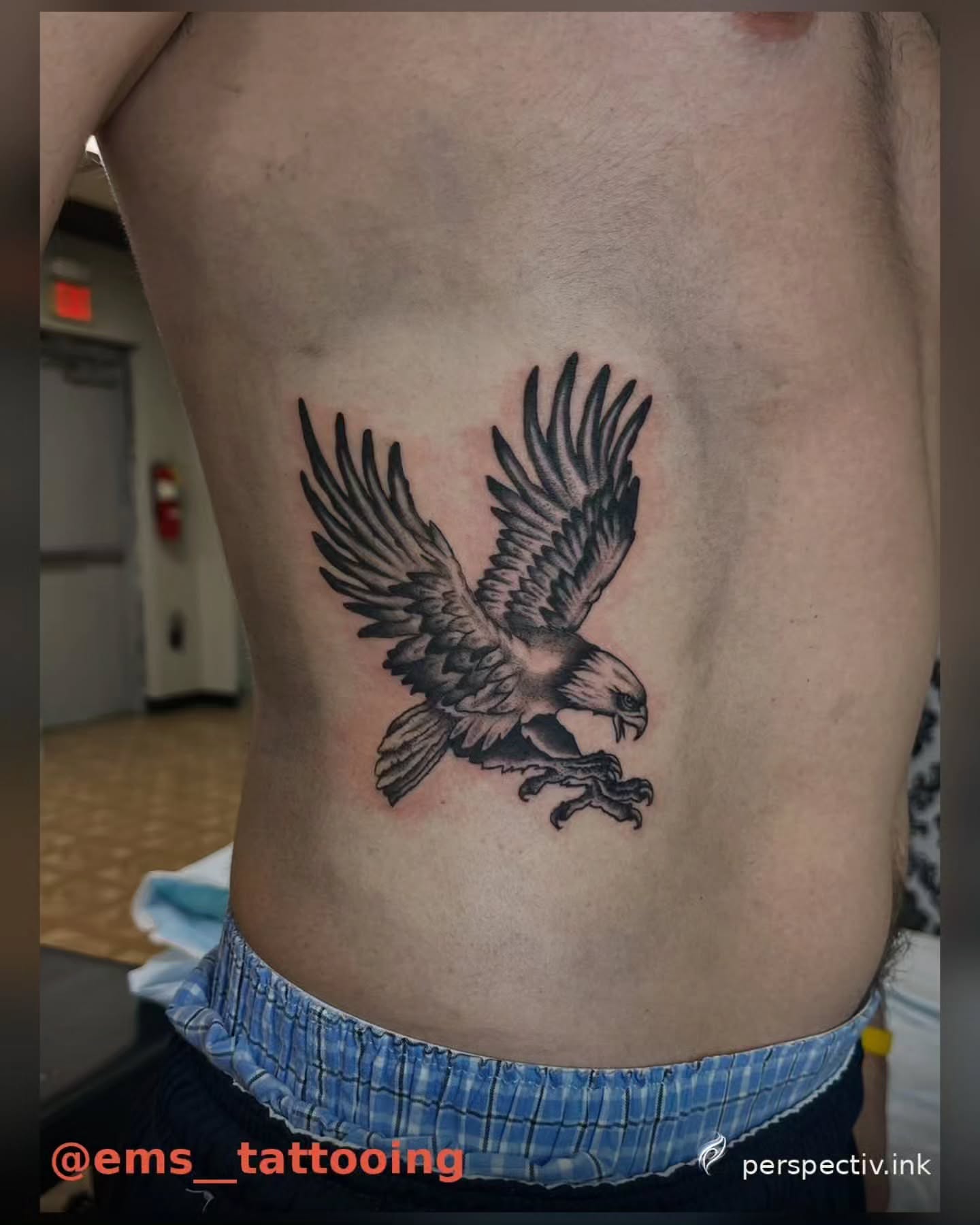 Tattoo by @perspectivink — black_and_grey