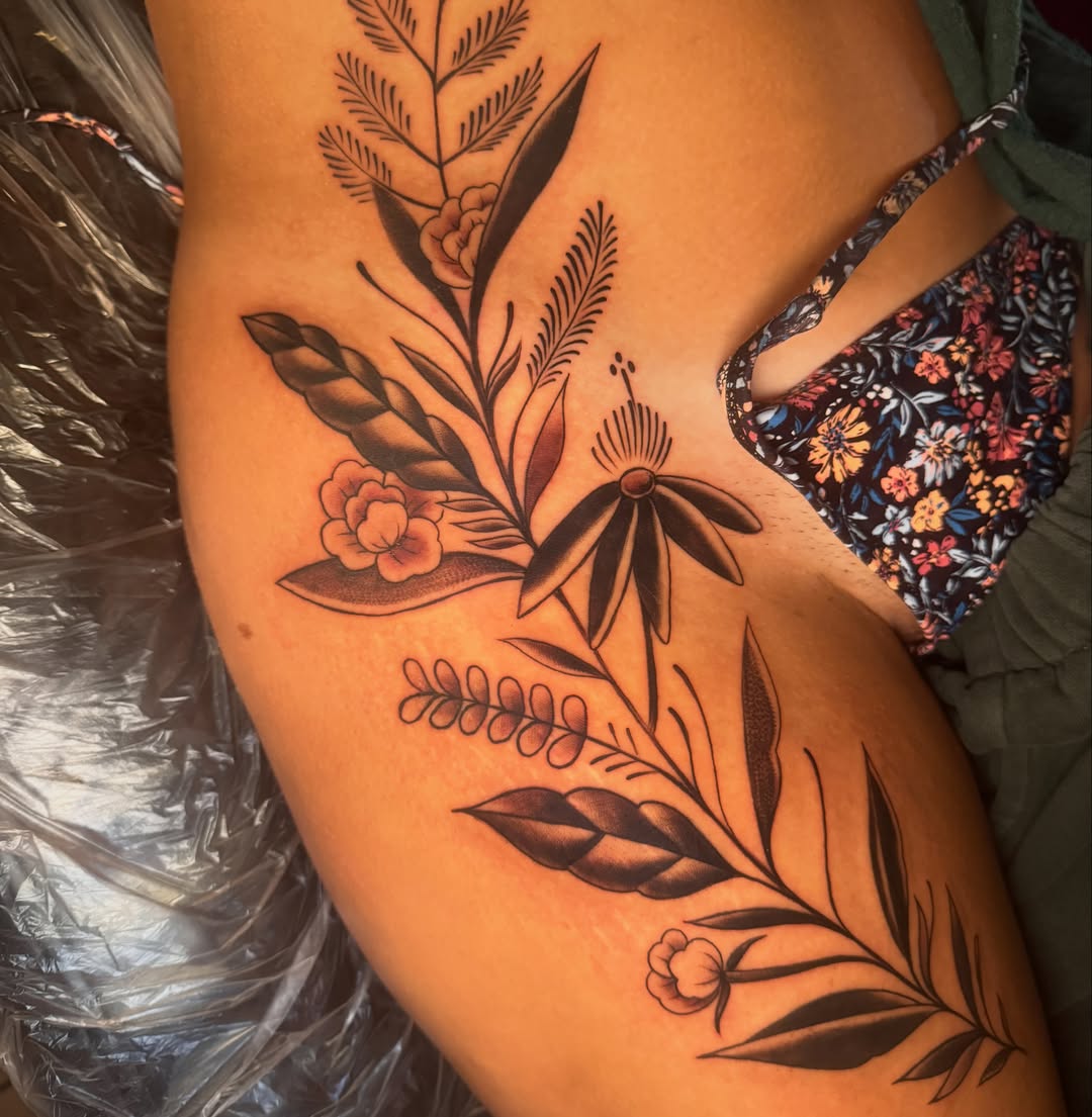 Tattoo by @noapologiestattoo — black_and_grey