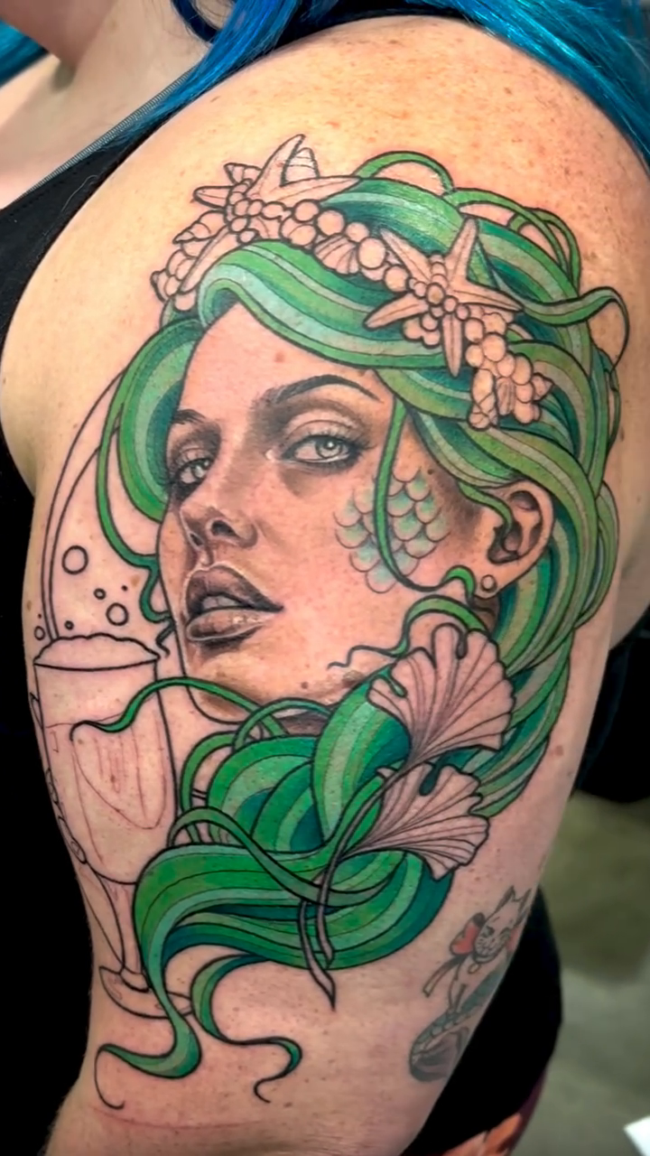 Tattoo by @athenafunk — realism, neo_traditional