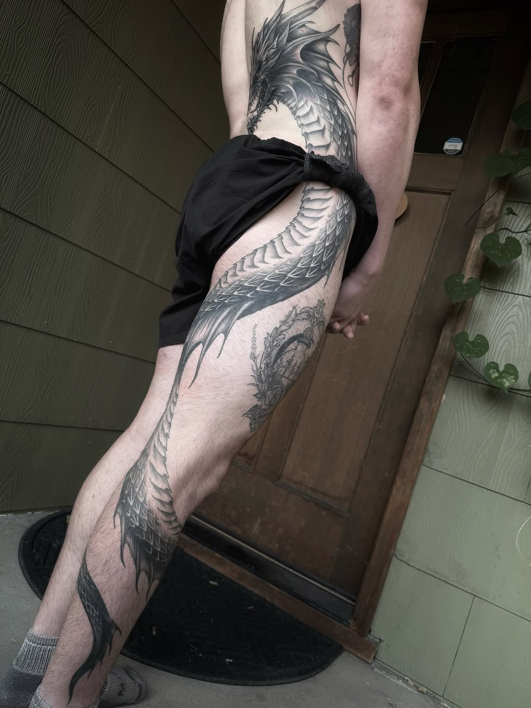 Tattoo by @sanctumsenunatattoo — japanese_irezumi, black_and_grey