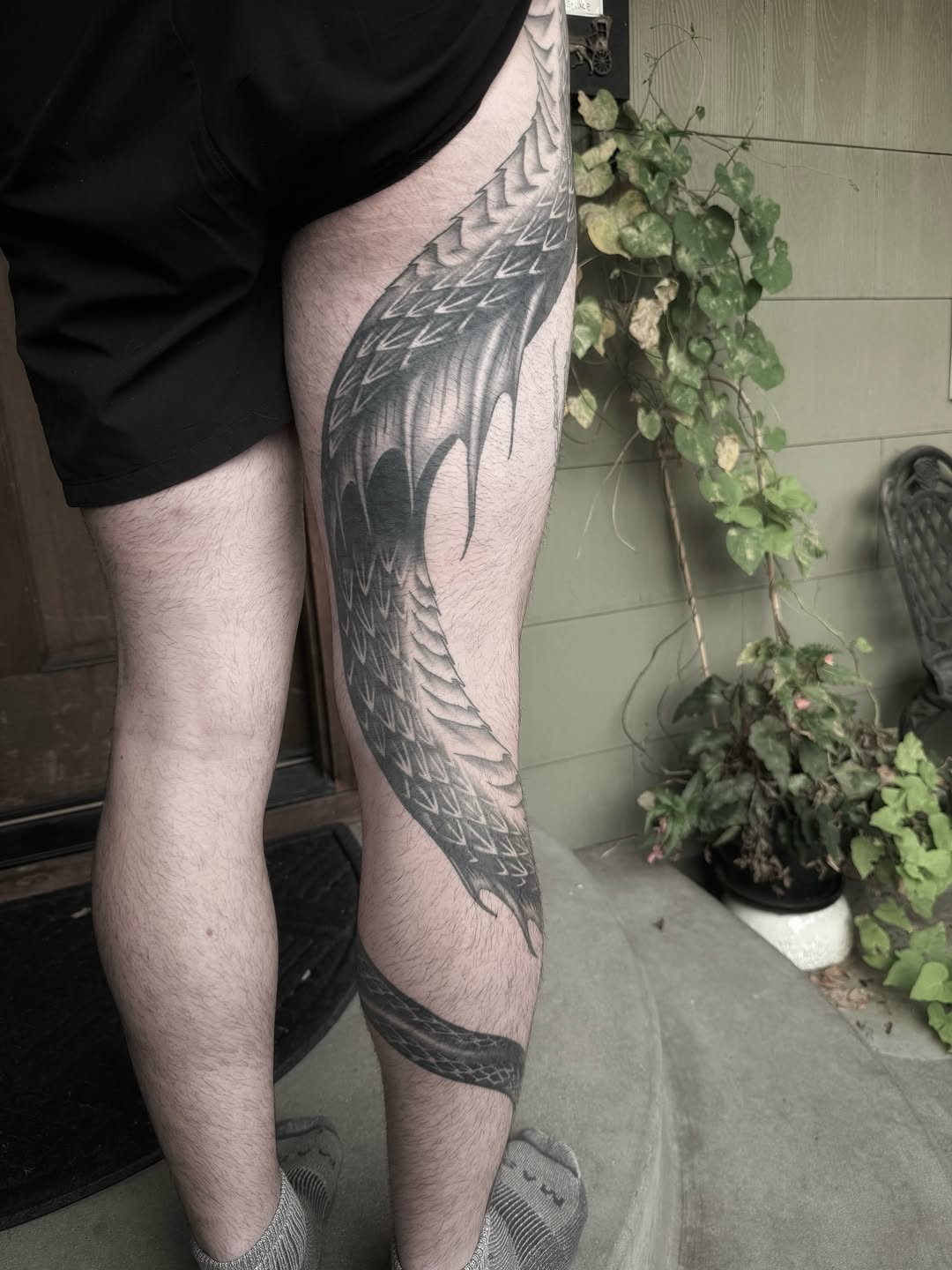 Tattoo by @sanctumsenunatattoo — black_and_grey, realism