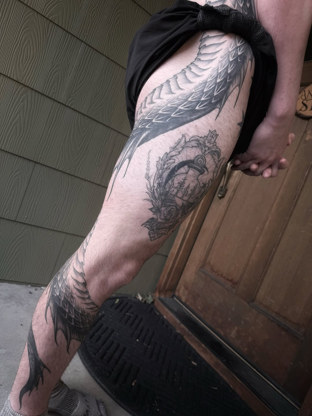 Tattoo by @sanctumsenunatattoo — black_and_grey, realism