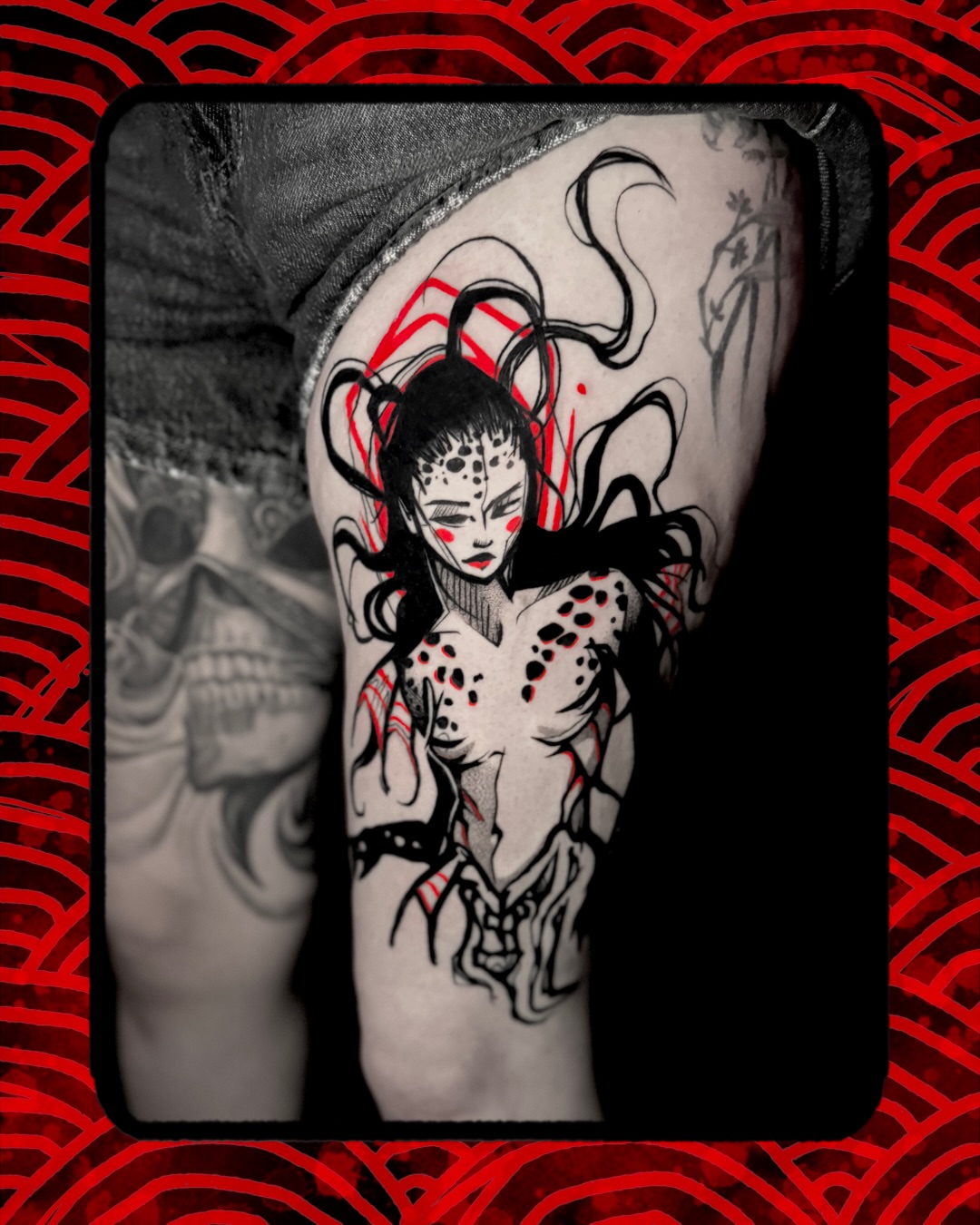 Tattoo by @connellytaittattoo — dotwork, dark_realism
