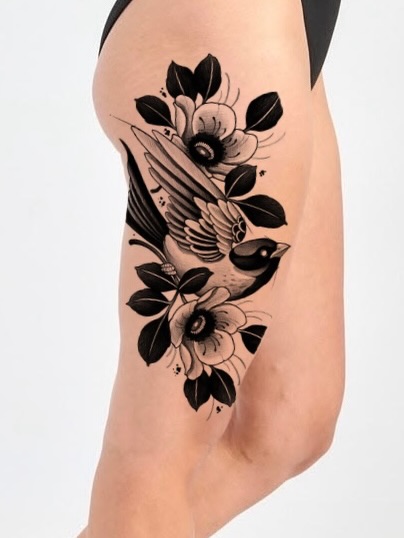 Tattoo by @thecraftinktoronto — black_and_grey, neo_traditional