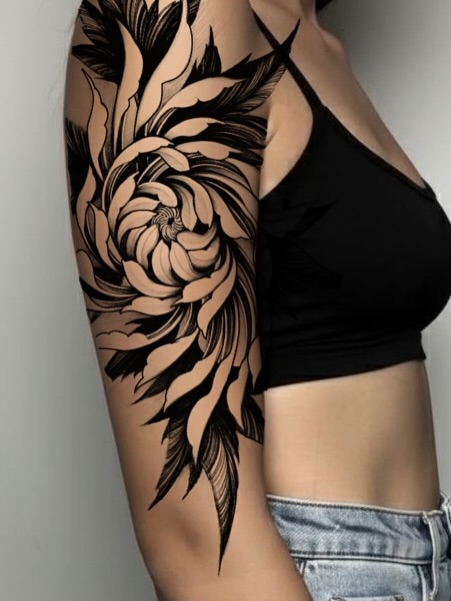 Tattoo by @thecraftinktoronto — black_and_grey, illustrative