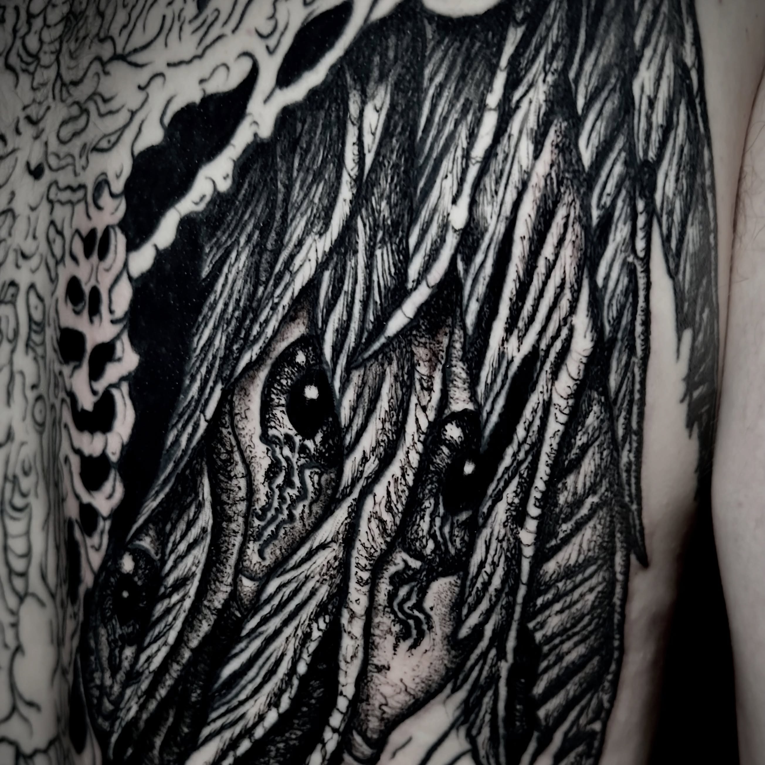 Tattoo by @crow_durany_art — black_and_grey, realism