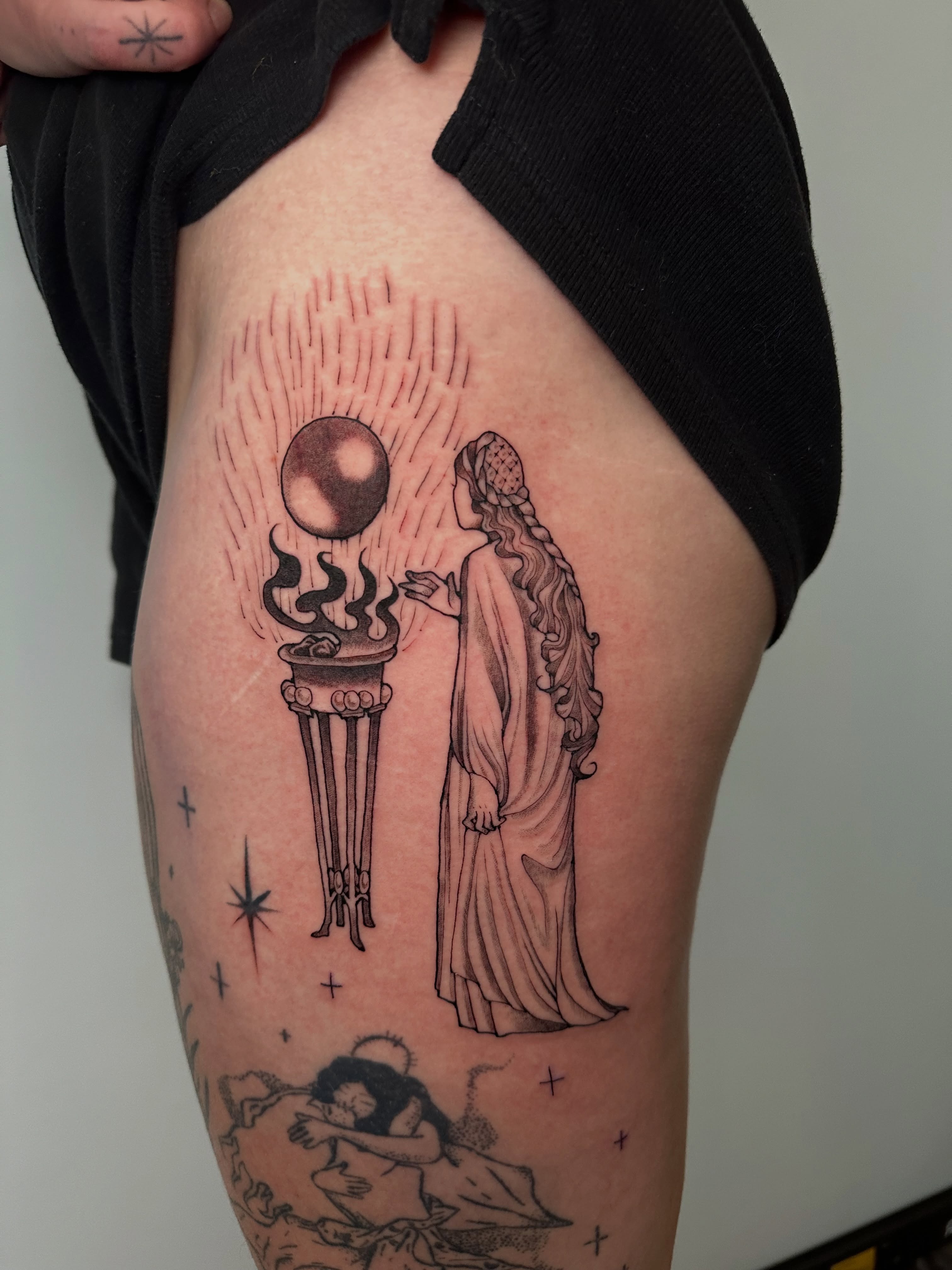 Tattoo by @nimimatattoo — black_and_grey