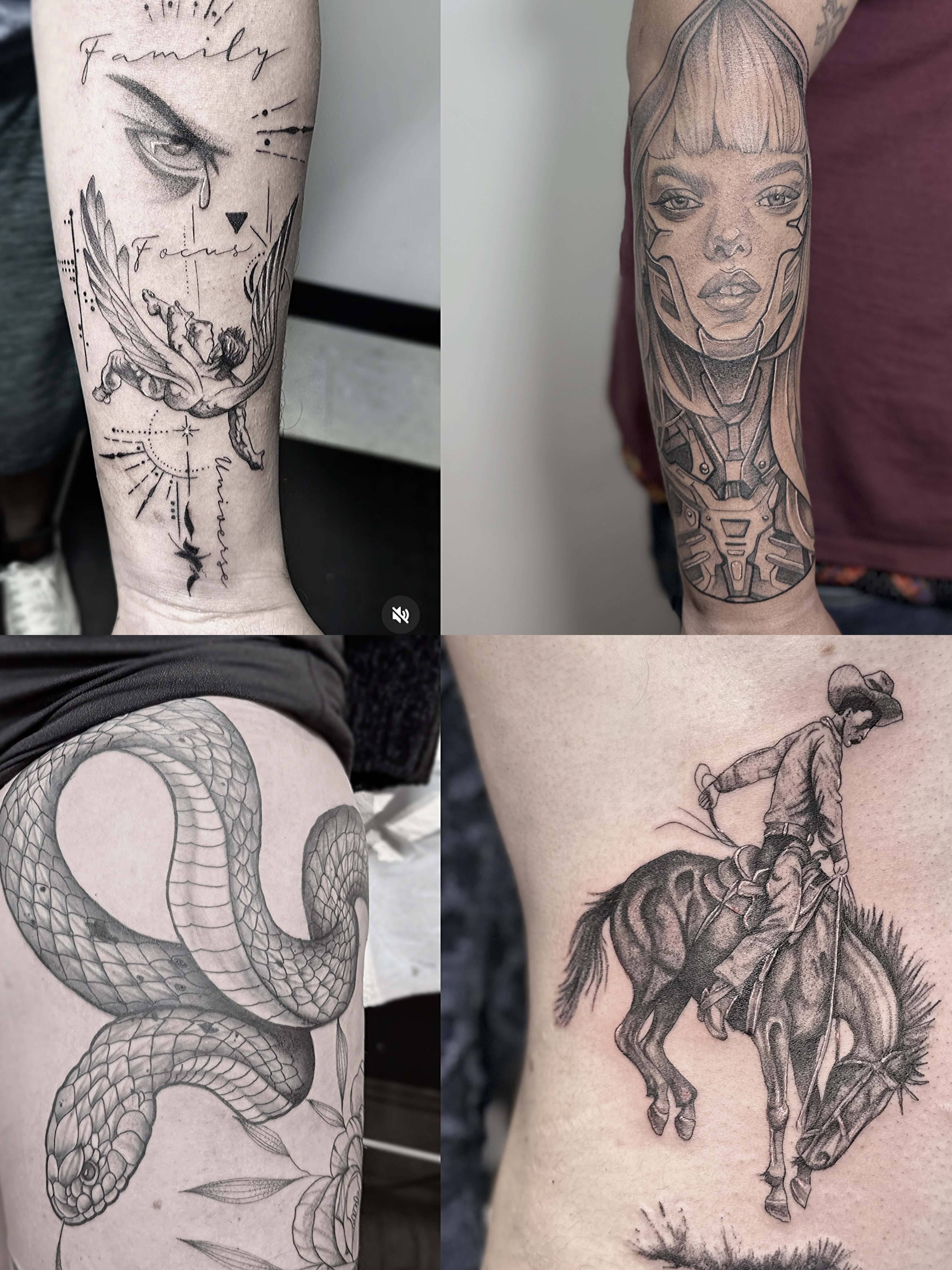 Woman with mechanical elements realism tattoo on the forearm by Rafael Alfredo Armas Hoyos, Salt Lake City, Utah