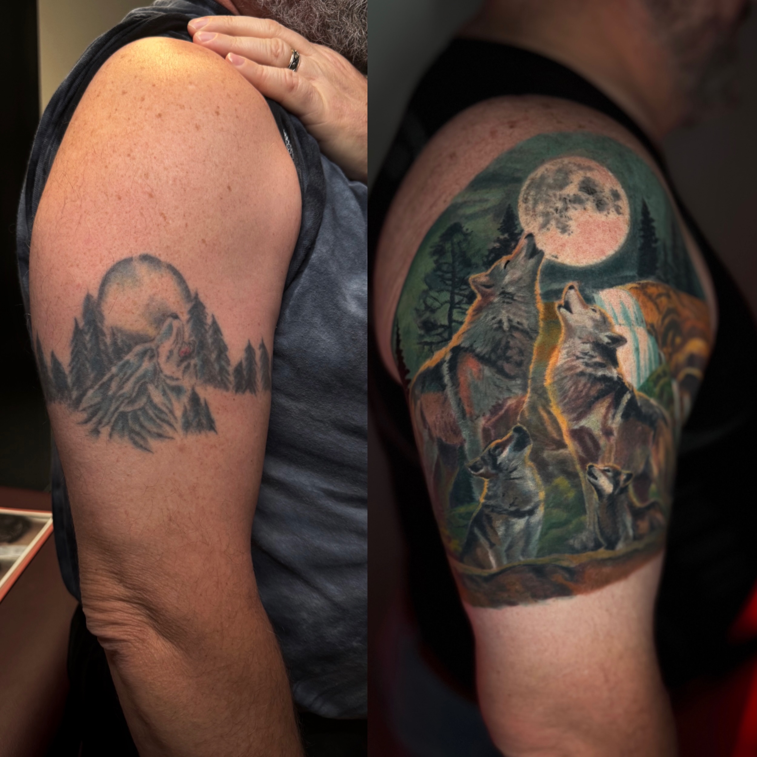 Tattoo by @varotattoos — realism, dotwork